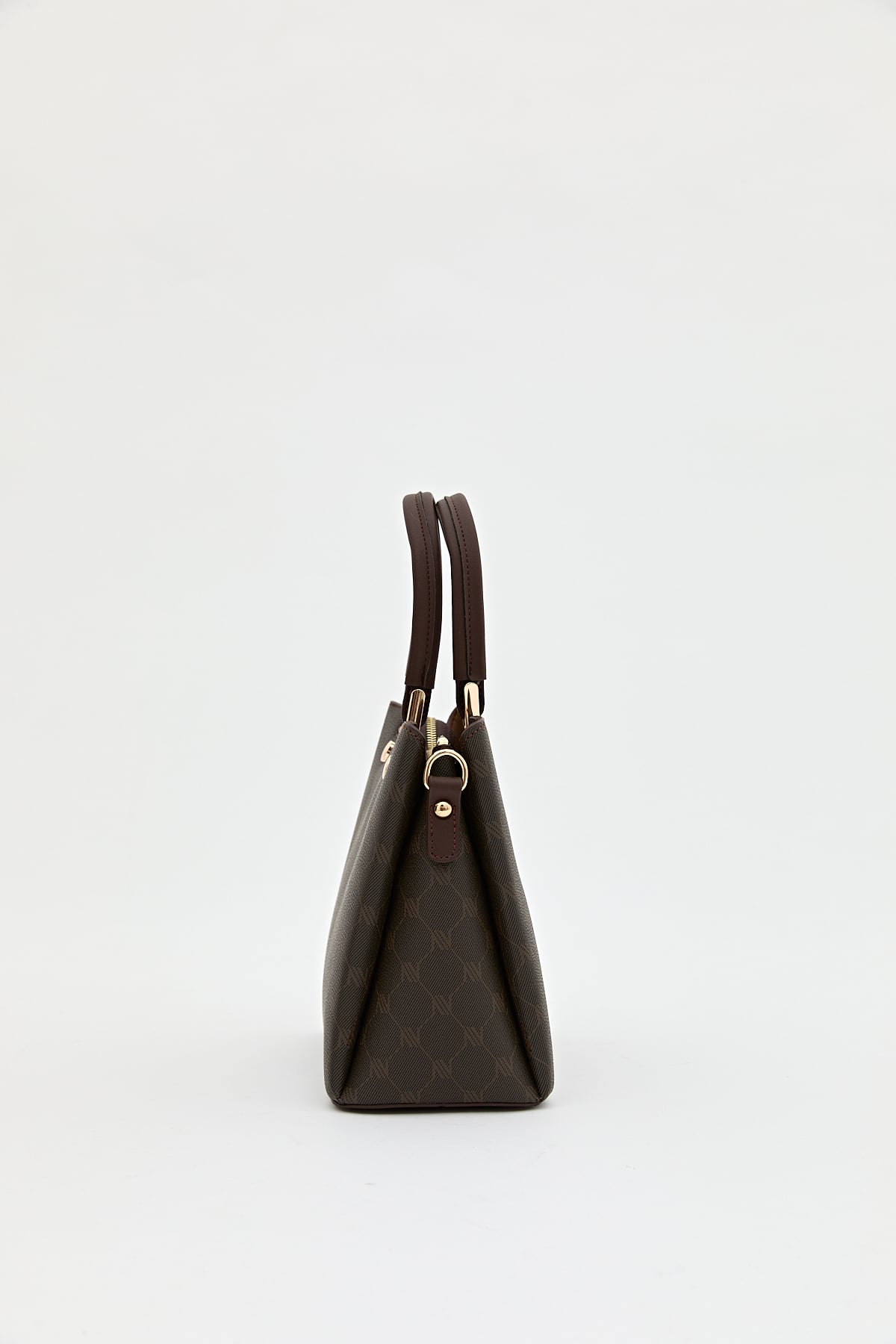 Nihan Monogram Tote Çanta  Kahve