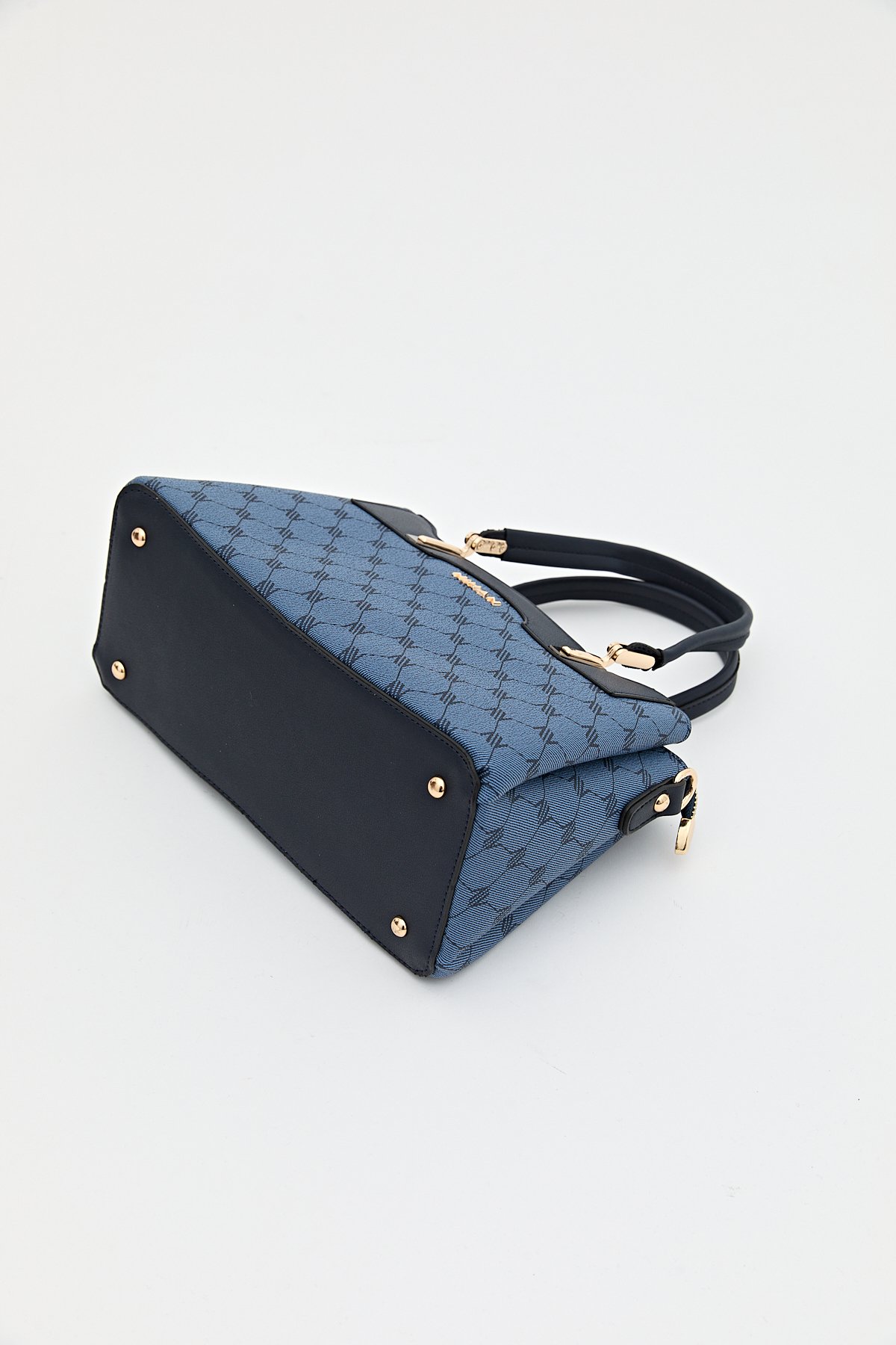 Nihan Monogram Tote Çanta  Lacivert
