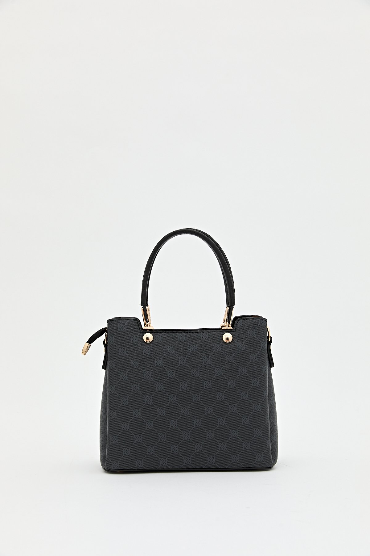 Nihan Monogram Tote Çanta  Siyah