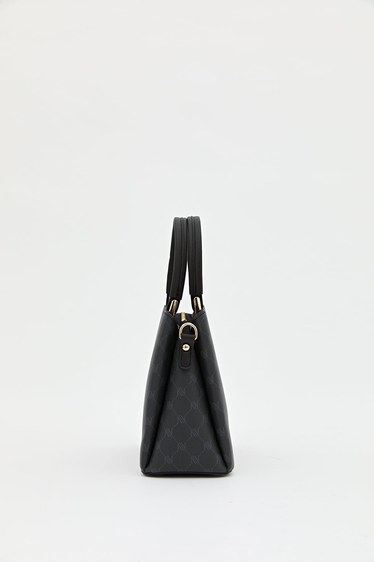 Nihan Monogram Tote Çanta  Siyah