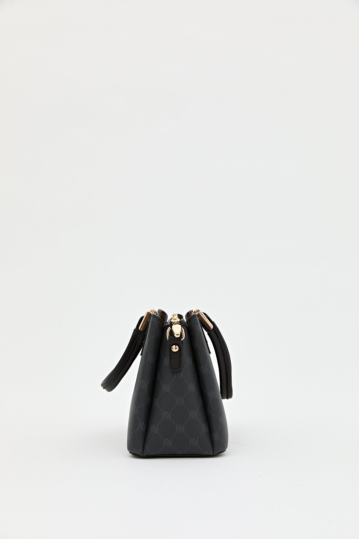 Nihan Monogram Tote Çanta  Siyah