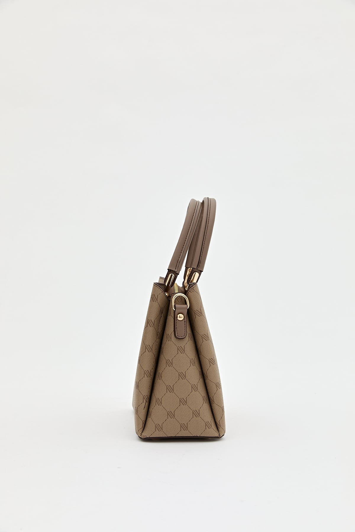 Nihan Monogram Tote Çanta  Vizon
