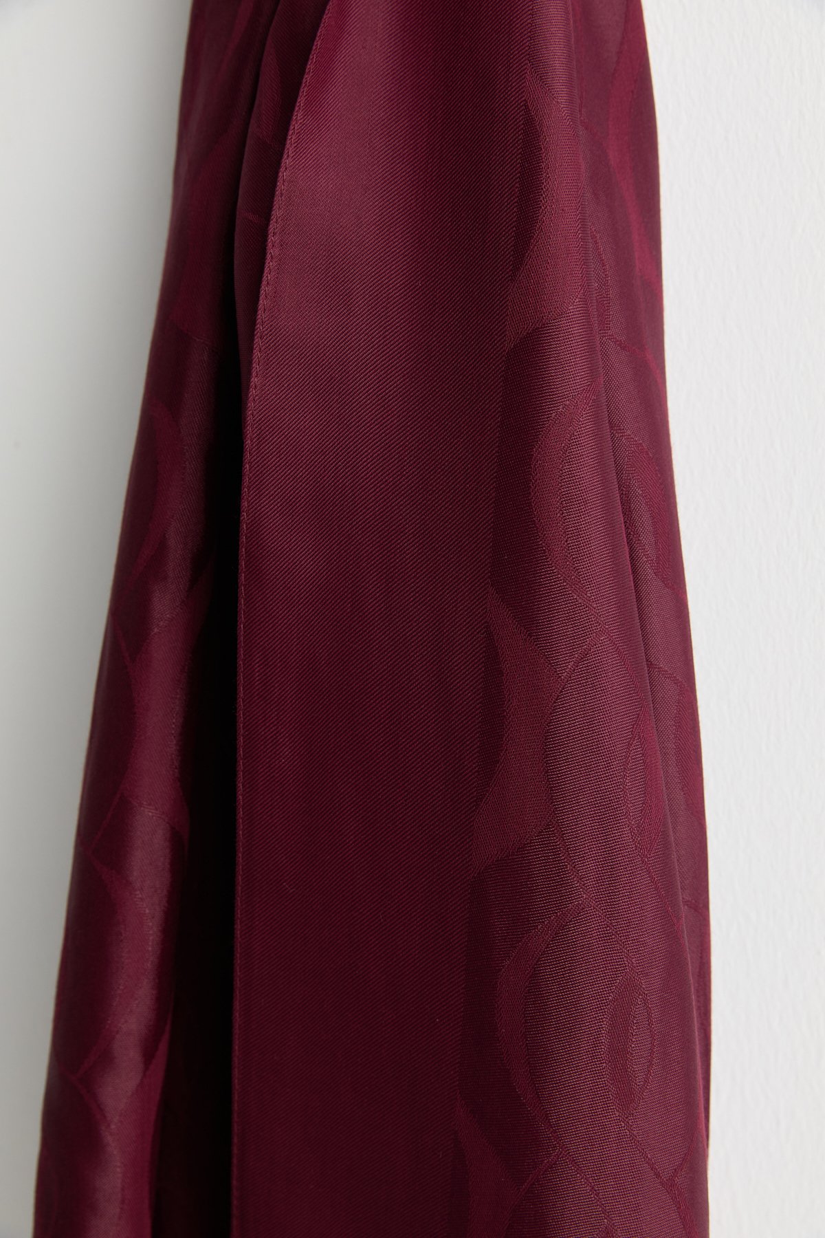 Nihan Natural Viskon Floş Şal  Bordo
