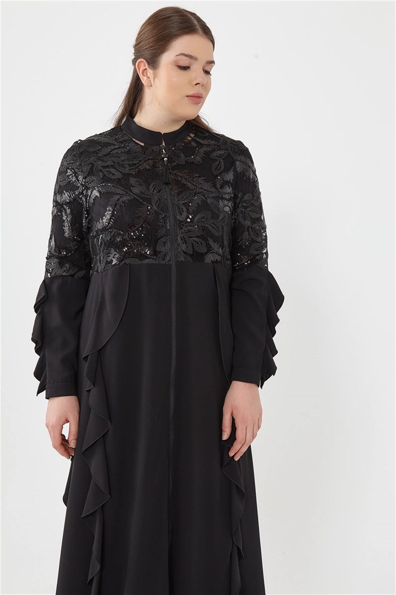 NİHAN Abaya NIHAN B.B FR  Siyah_modest