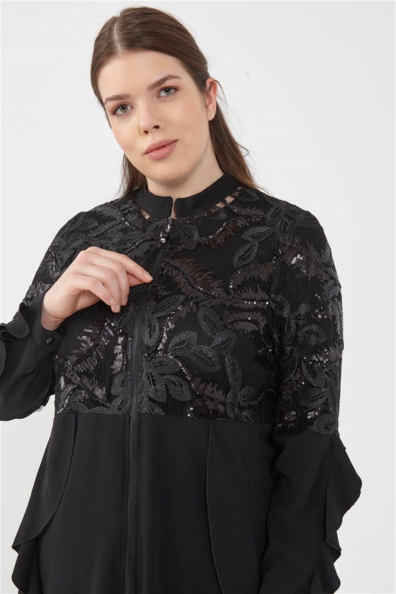 NİHAN Abaya NIHAN B.B FR  Siyah_modest