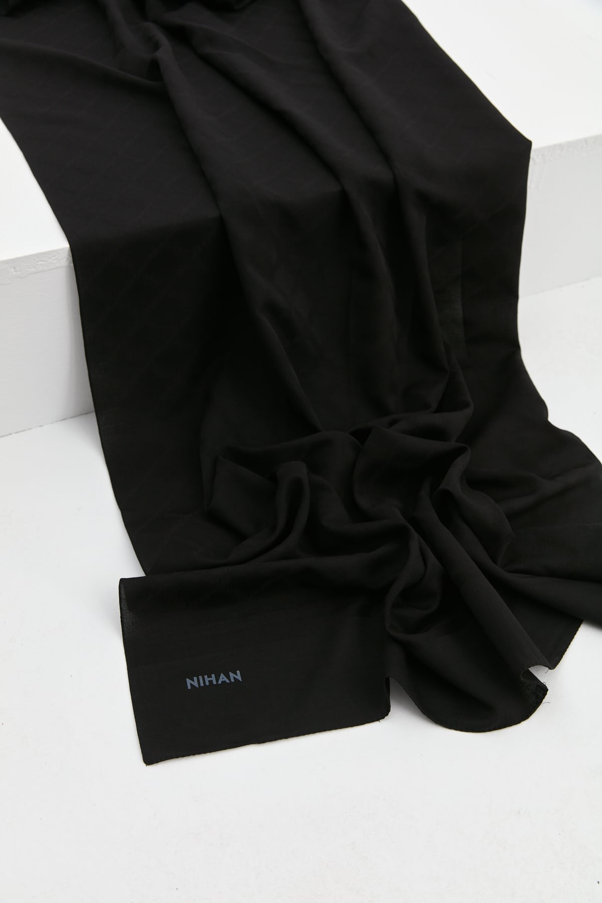 NİHAN Shawl Nihan Baklava Desen Şal  Siyah_modest
