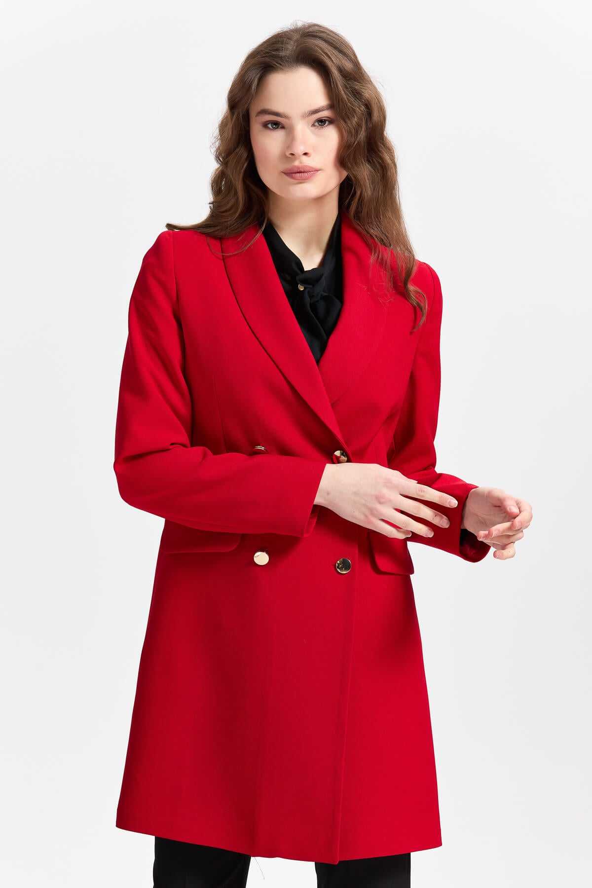 NİHAN Ceket Nihan Blazer Ceket  Kırmızı_modest
