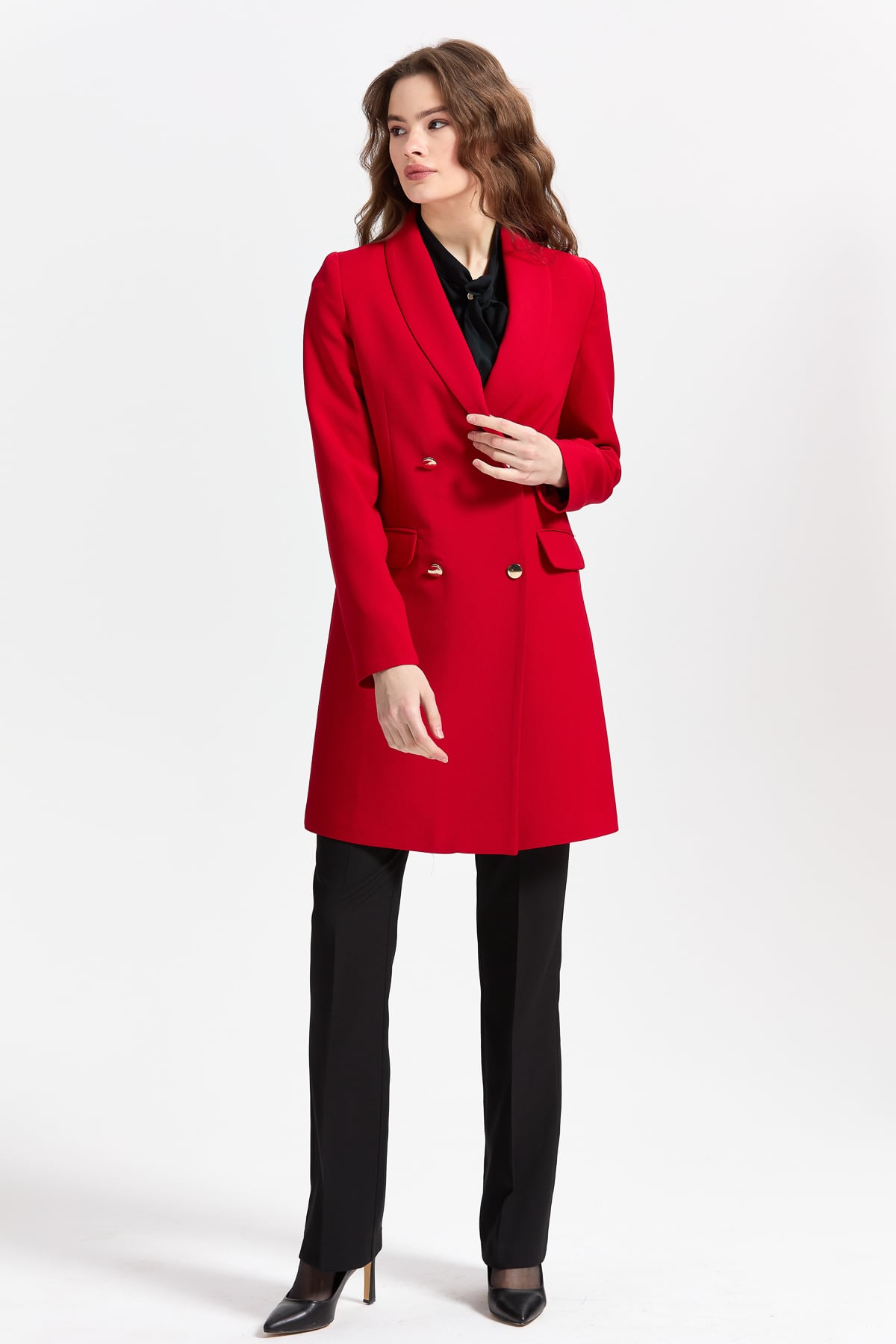 NİHAN Ceket Nihan Blazer Ceket  Kırmızı_modest