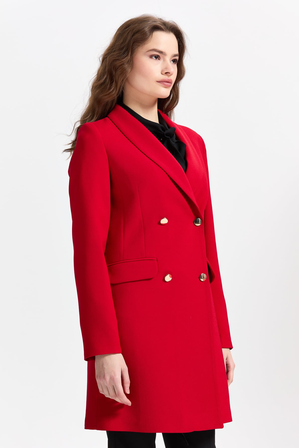 NİHAN Ceket Nihan Blazer Ceket  Kırmızı_modest