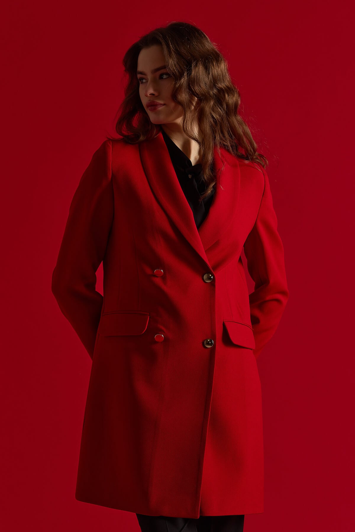 NİHAN Ceket Nihan Blazer Ceket  Kırmızı_modest