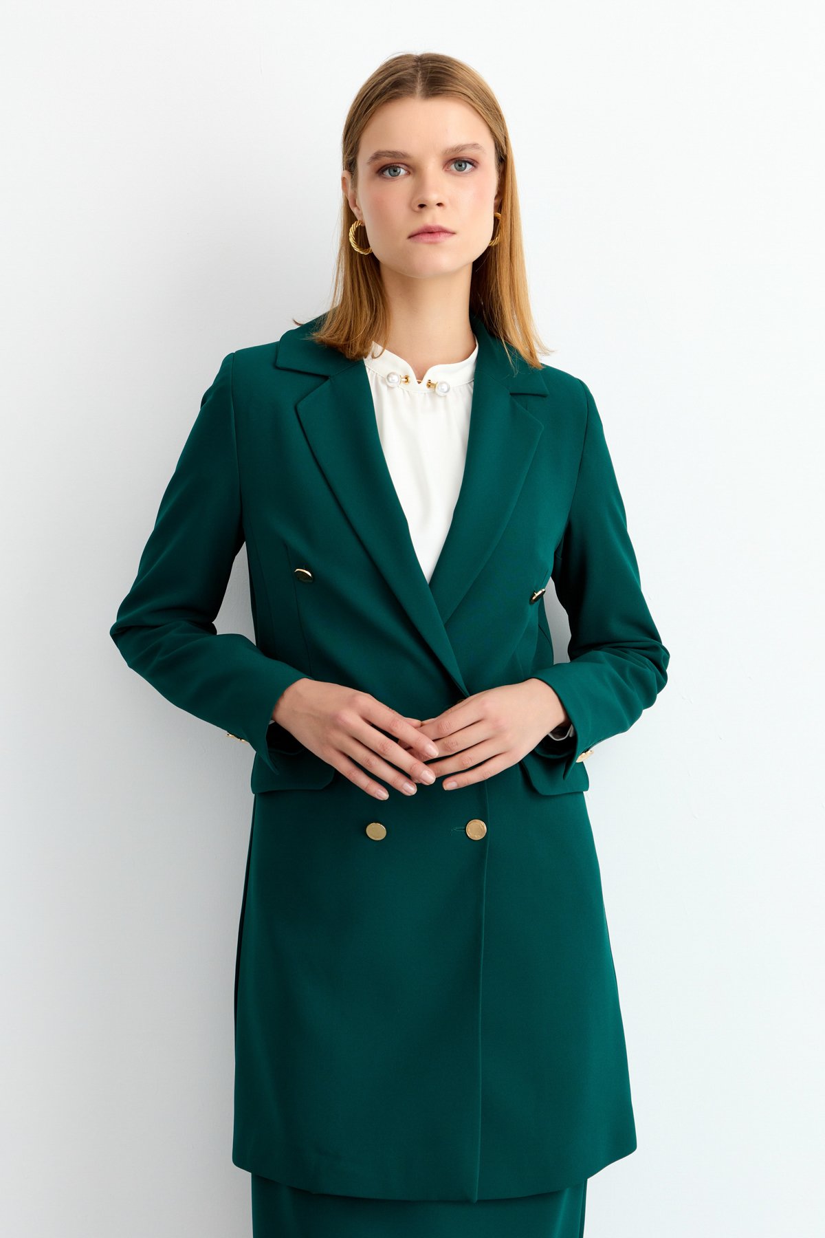 NİHAN Ceket Nihan Blazer Ceket  Yeşil_modest