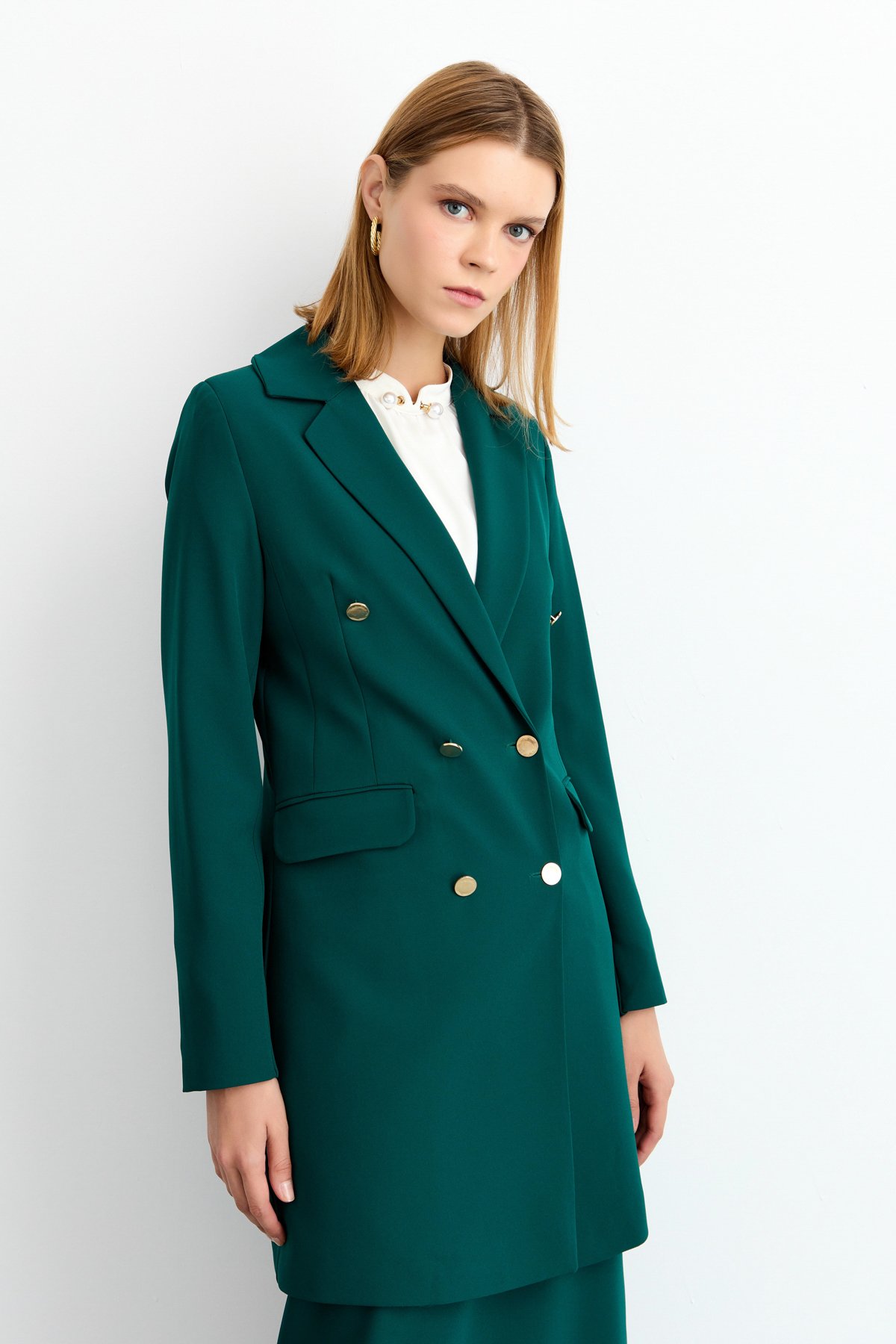 NİHAN Ceket Nihan Blazer Ceket  Yeşil_modest