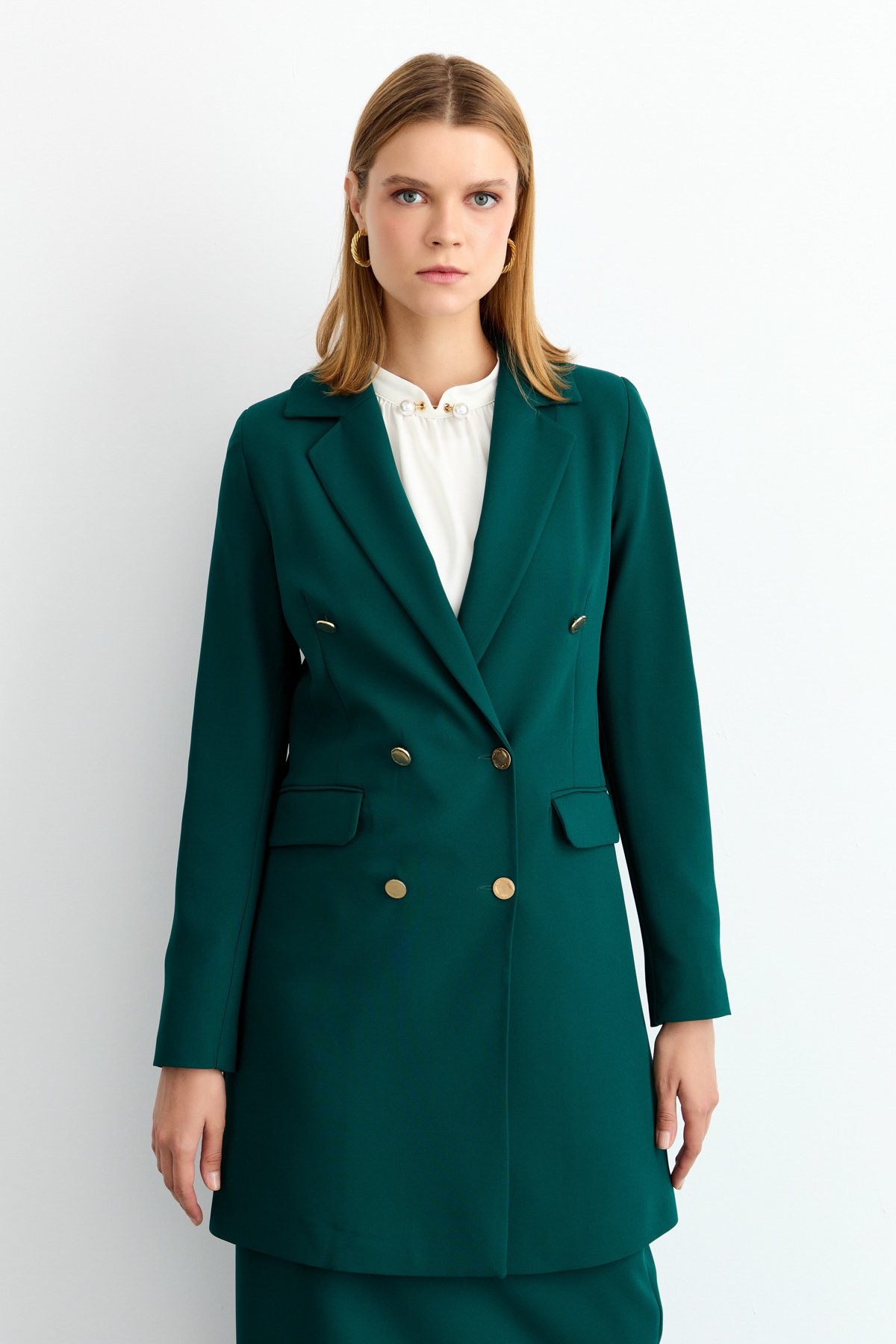 NİHAN Ceket Nihan Blazer Ceket  Yeşil_modest