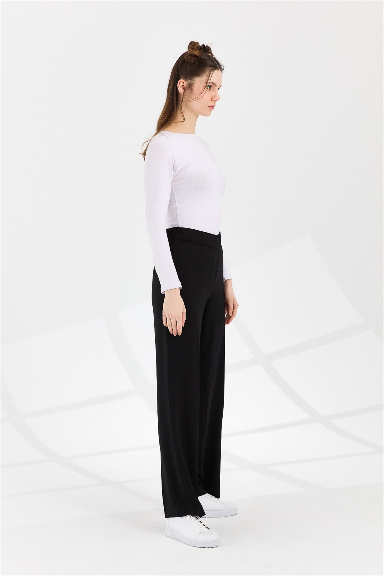 NİHAN Pantolon Nihan Bol Pantolon  Siyah_modest