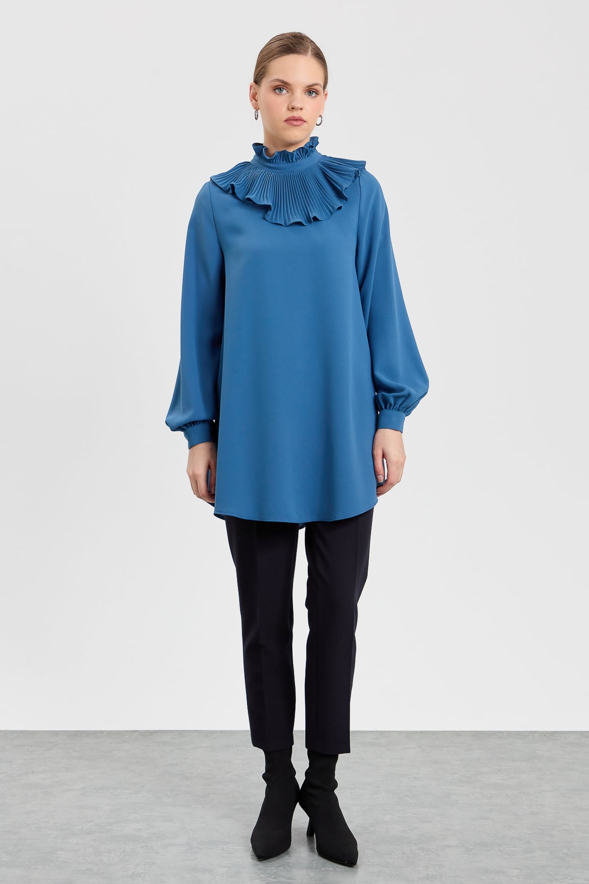 NİHAN Pants Nihan Havuç Pantolon  Lacivert_modest