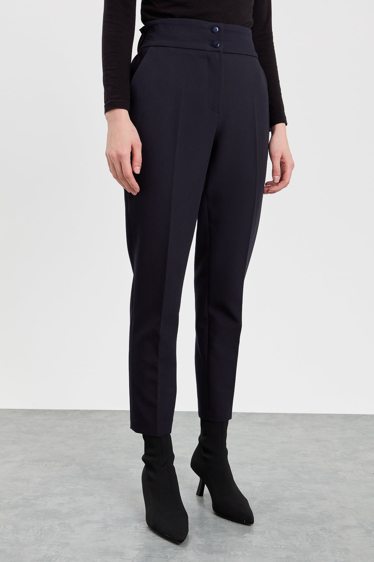 NİHAN Pants Nihan Havuç Pantolon  Lacivert_modest