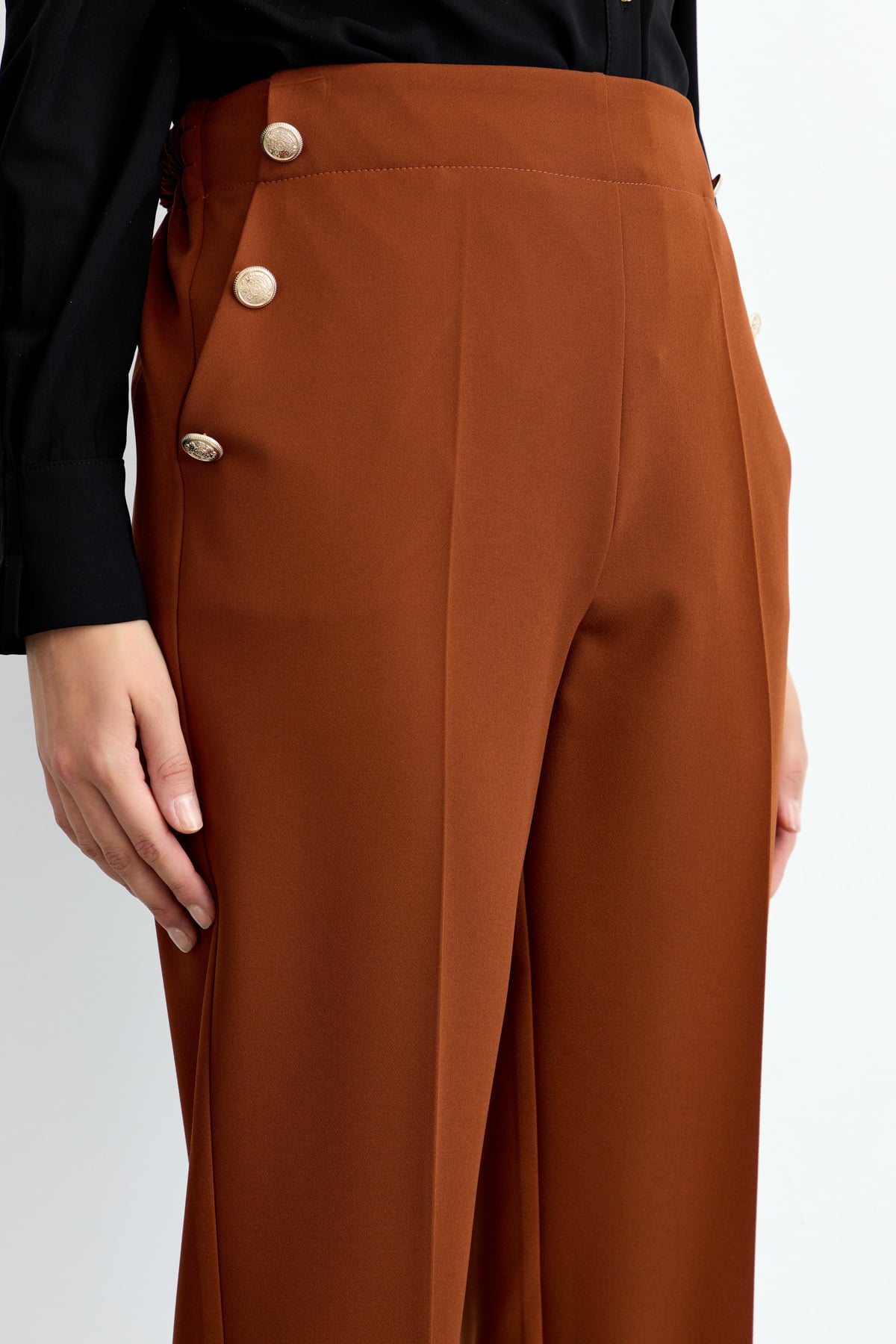NİHAN Pantolon Nihan Havuç Pantolon  Taba_modest