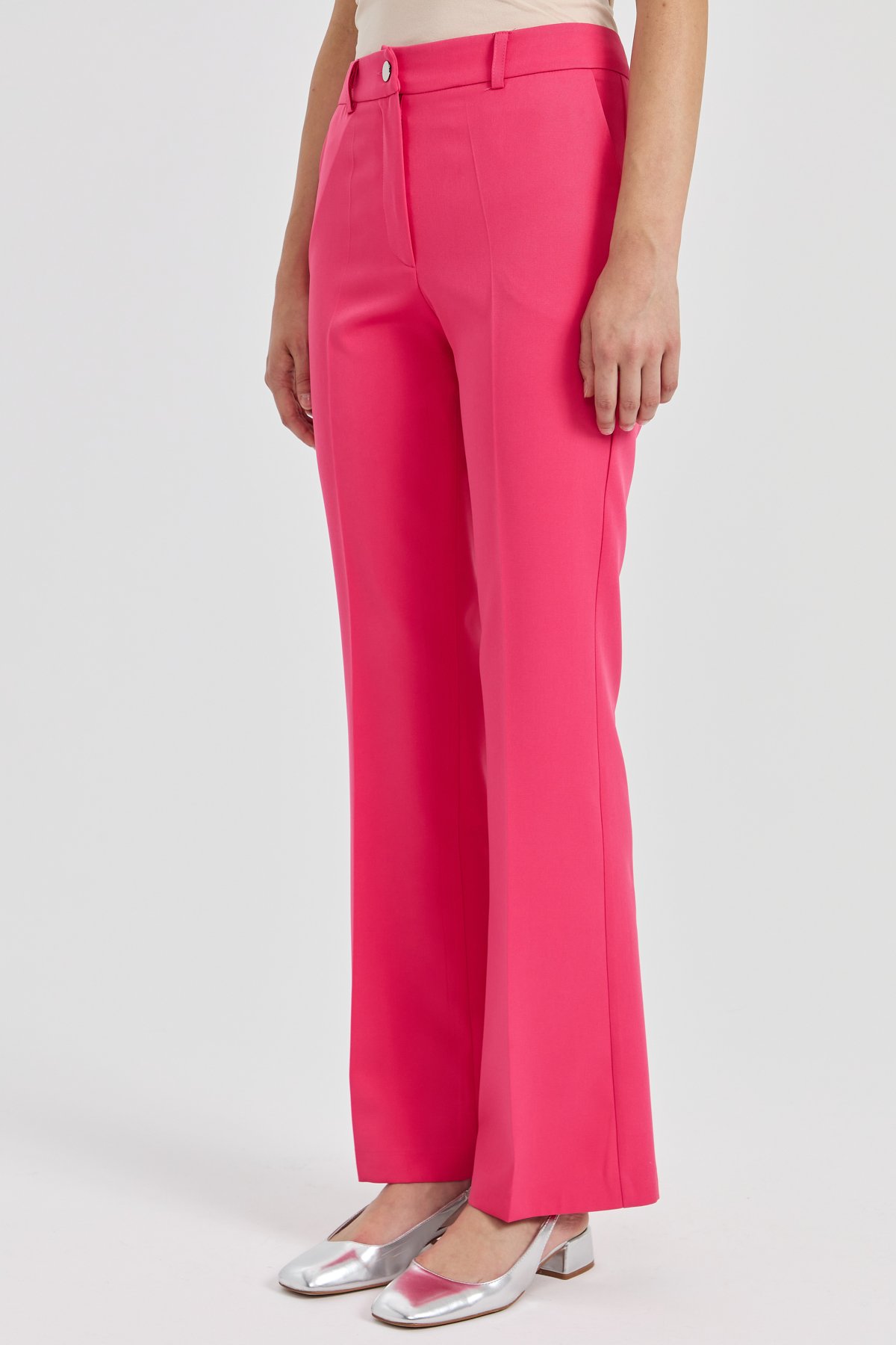 NİHAN Pants Nihan İspanyol Paça Pantolon  Fuşya_modest