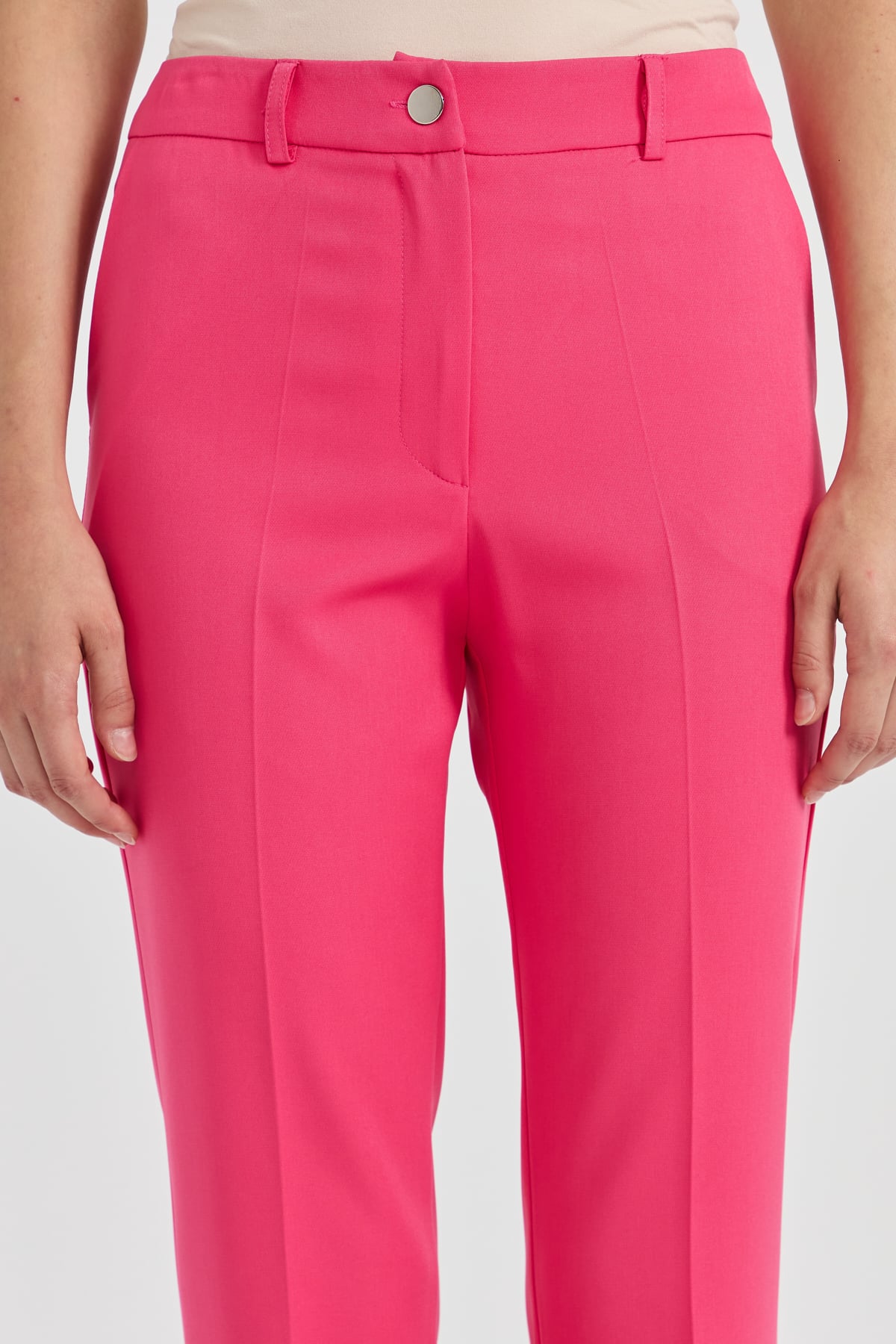 NİHAN Pants Nihan İspanyol Paça Pantolon  Fuşya_modest