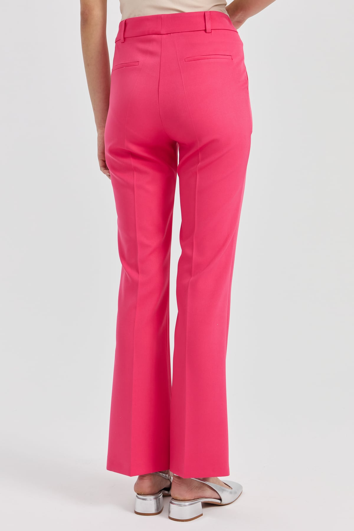 NİHAN Pants Nihan İspanyol Paça Pantolon  Fuşya_modest