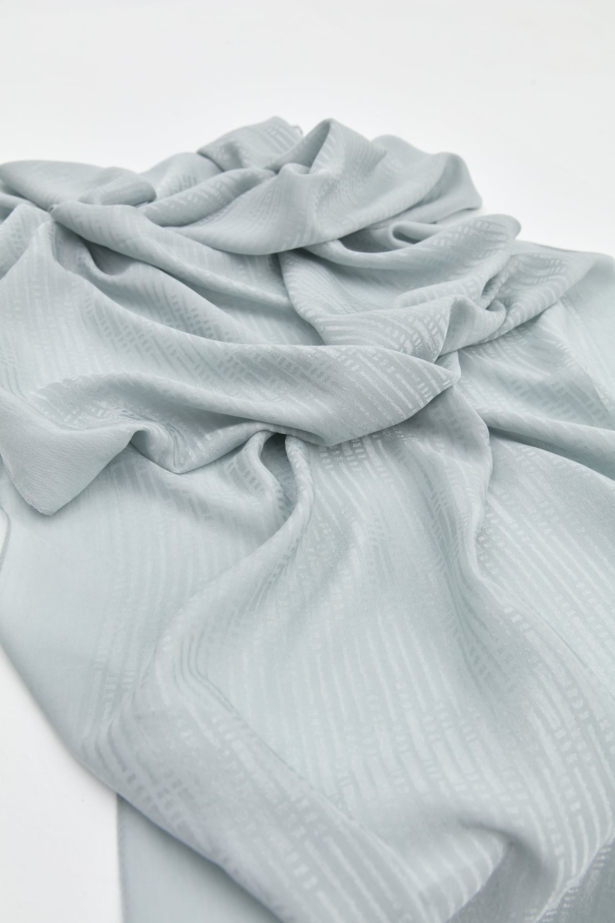 NİHAN Shawl Nihan Jakarlı Pamuk Lyocell Şal  Gri_modest