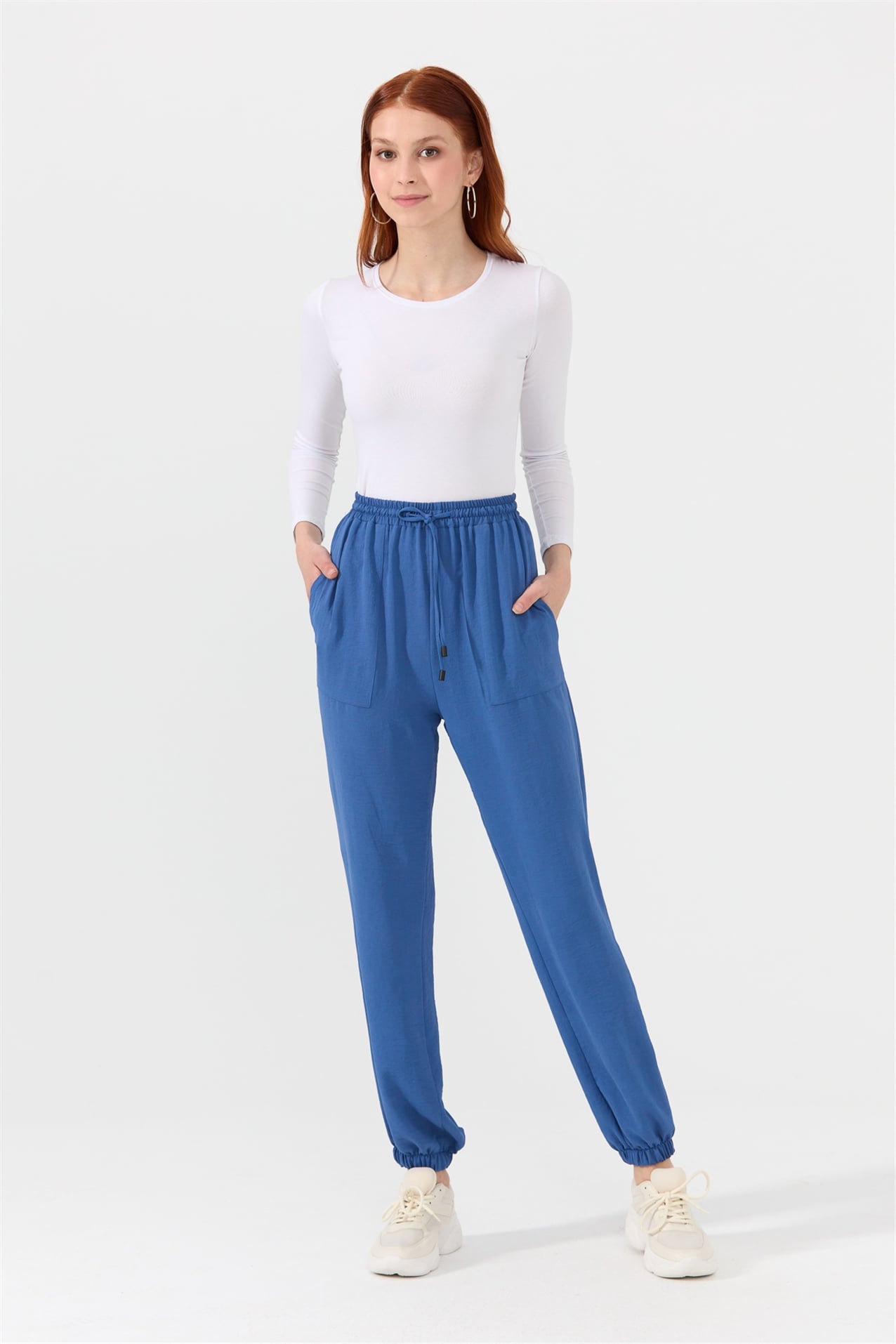 NİHAN Pantolon Nihan Jogger Pantolon  İndigo_modest