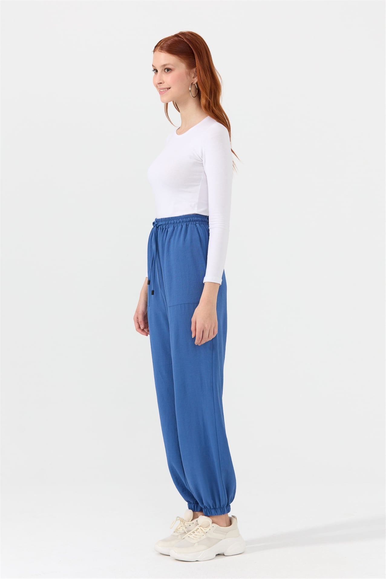 NİHAN Pantolon Nihan Jogger Pantolon  İndigo_modest
