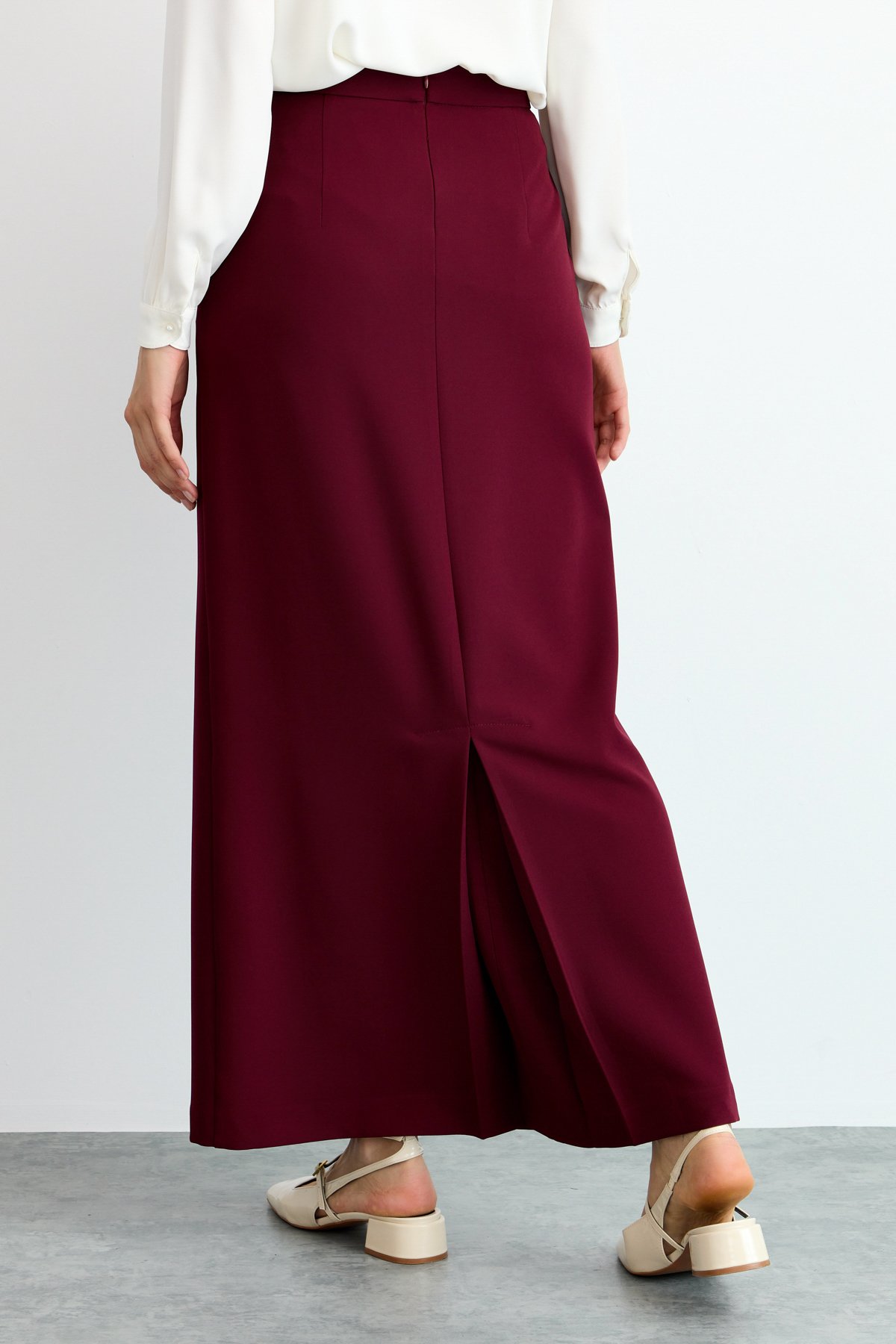 NİHAN Etek Nihan Kalem Etek  Bordo_modest