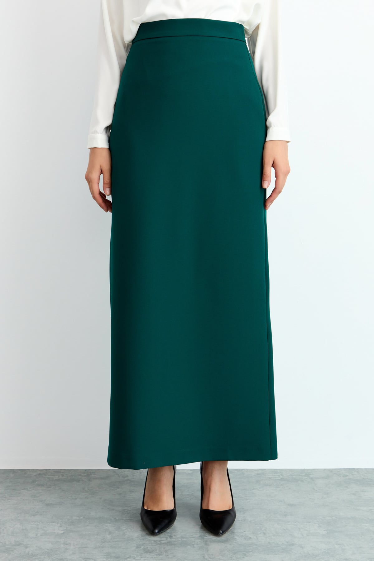 NİHAN Etek Nihan Kalem Etek  Yeşil_modest