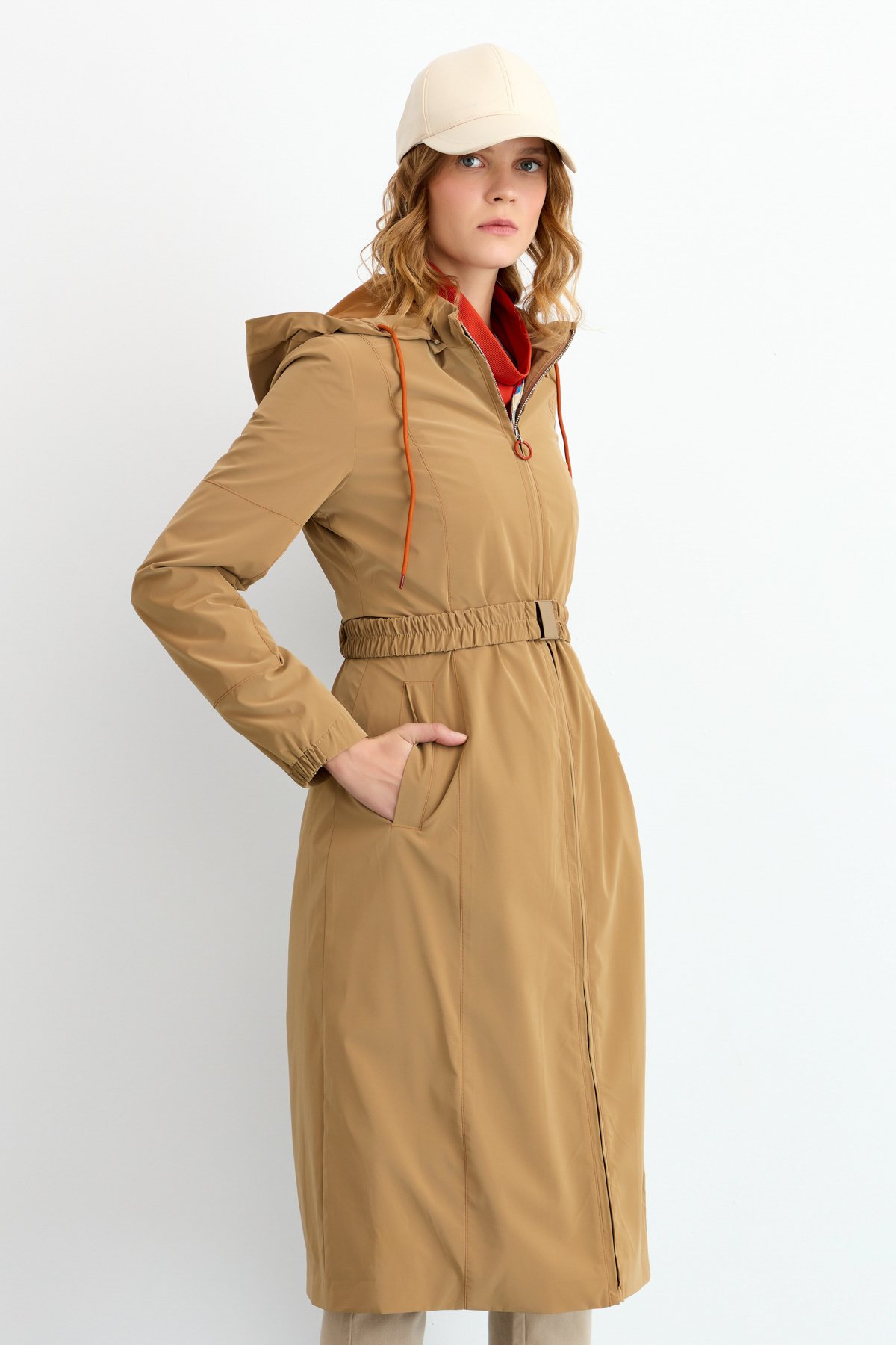 NİHAN Kap Nihan Klips Kemerli Spor Kap  Camel_modest