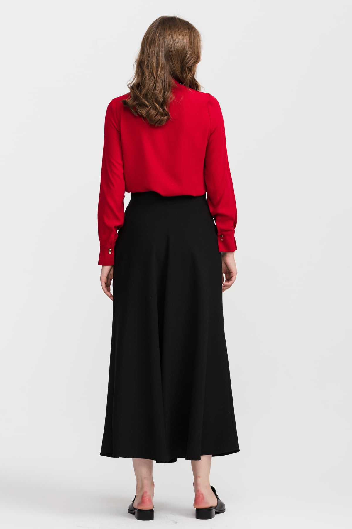 NİHAN Etek Nihan Kloş Etek  Siyah_modest