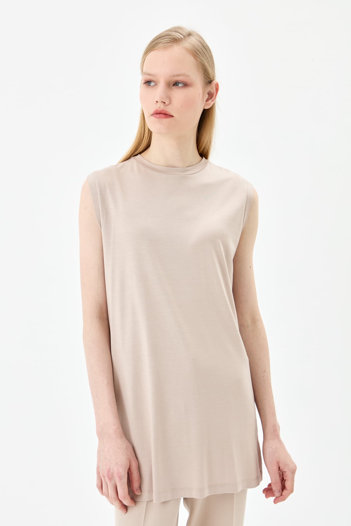 NİHAN Base Layers Nihan Kolsuz Penye İçlik  Taş_modest