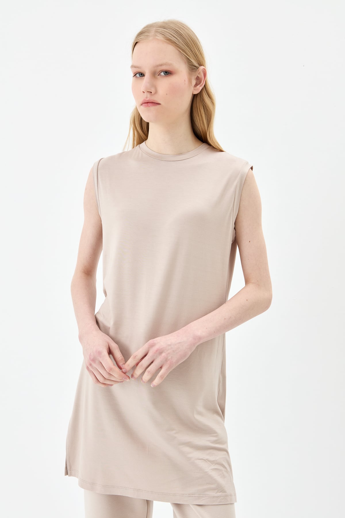 NİHAN Base Layers Nihan Kolsuz Penye İçlik  Taş_modest