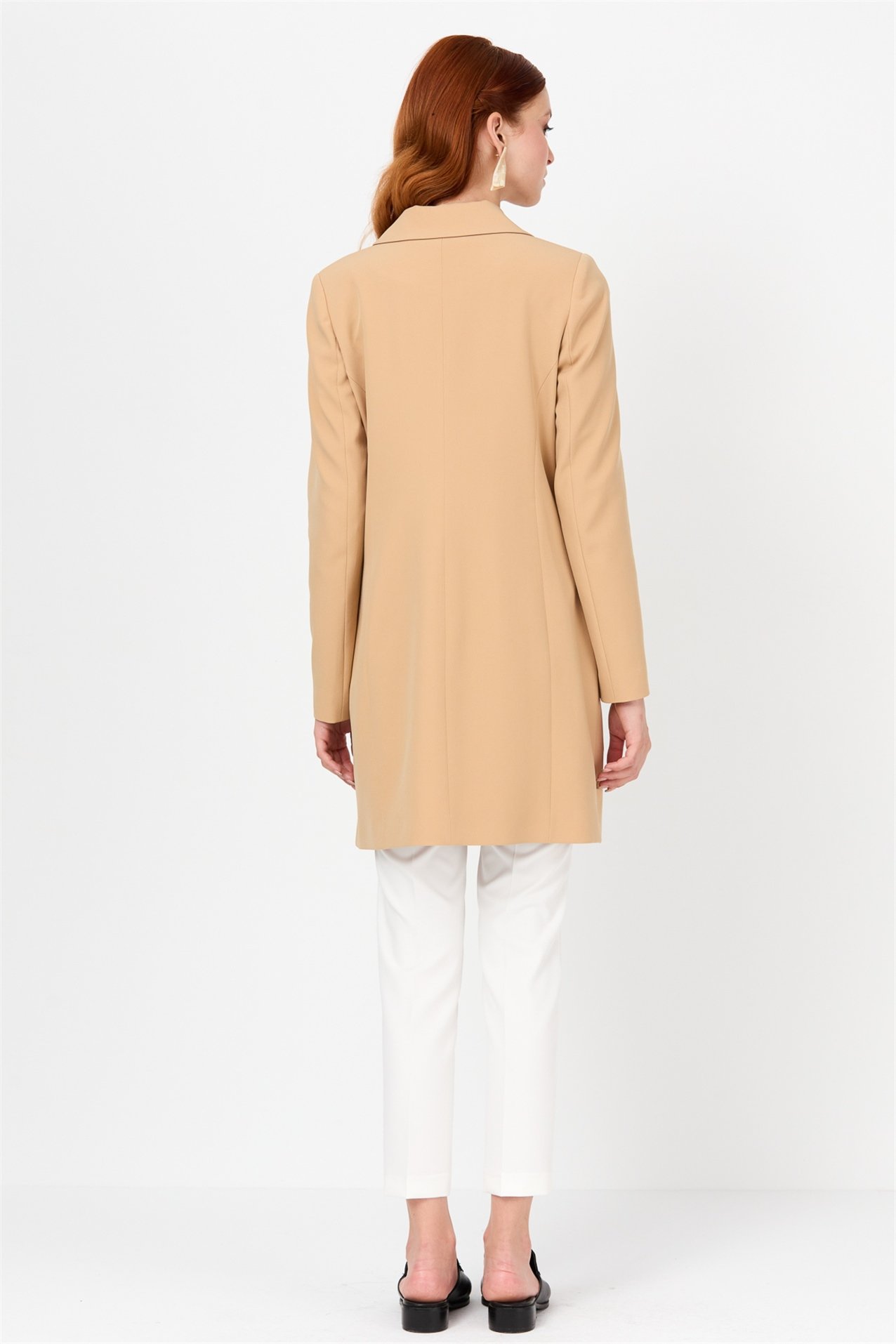 NİHAN Ceket Nihan Kruvaze Ceket  Camel_modest