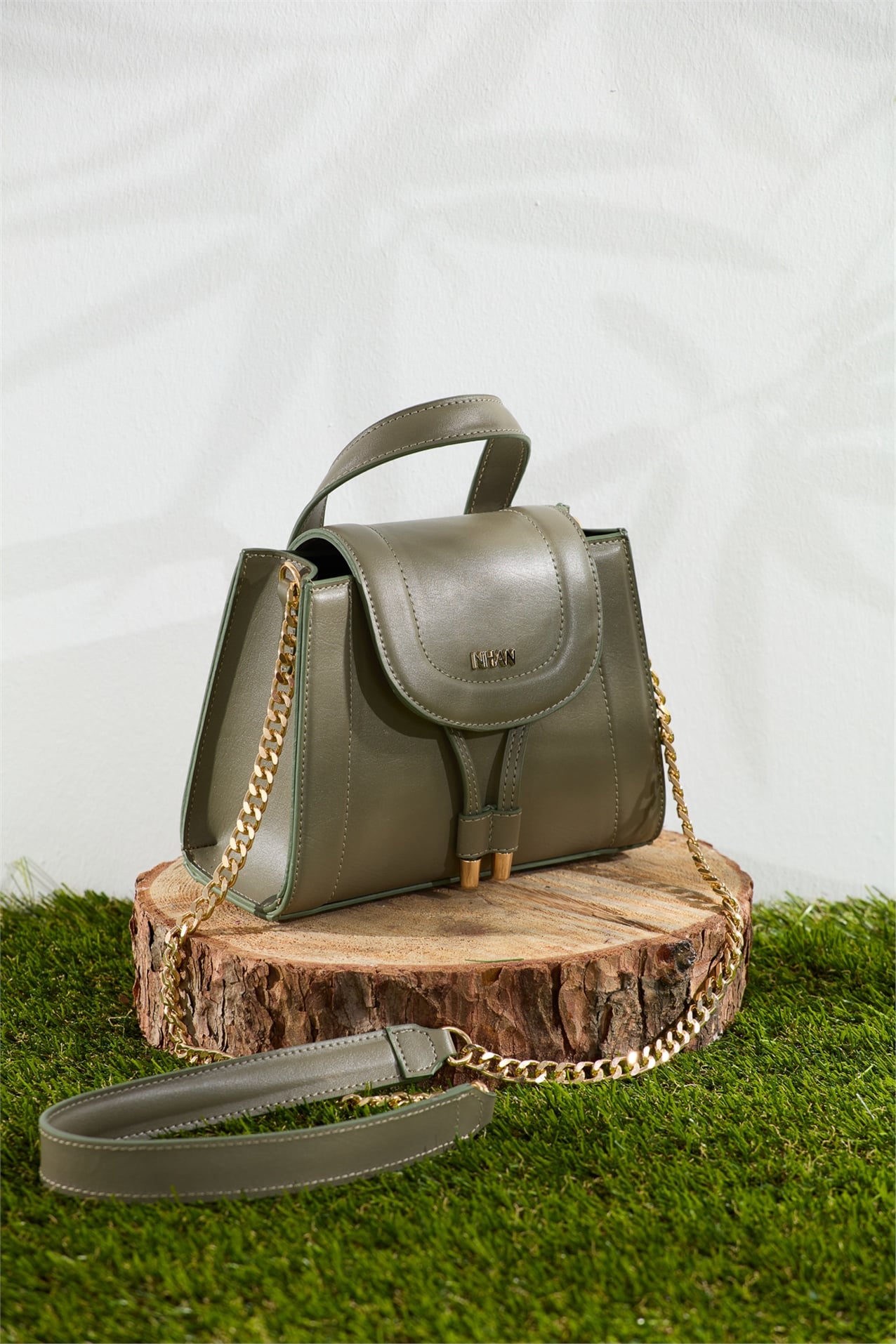 NİHAN Çanta Nihan Mini Satchel Çanta  Haki_modest