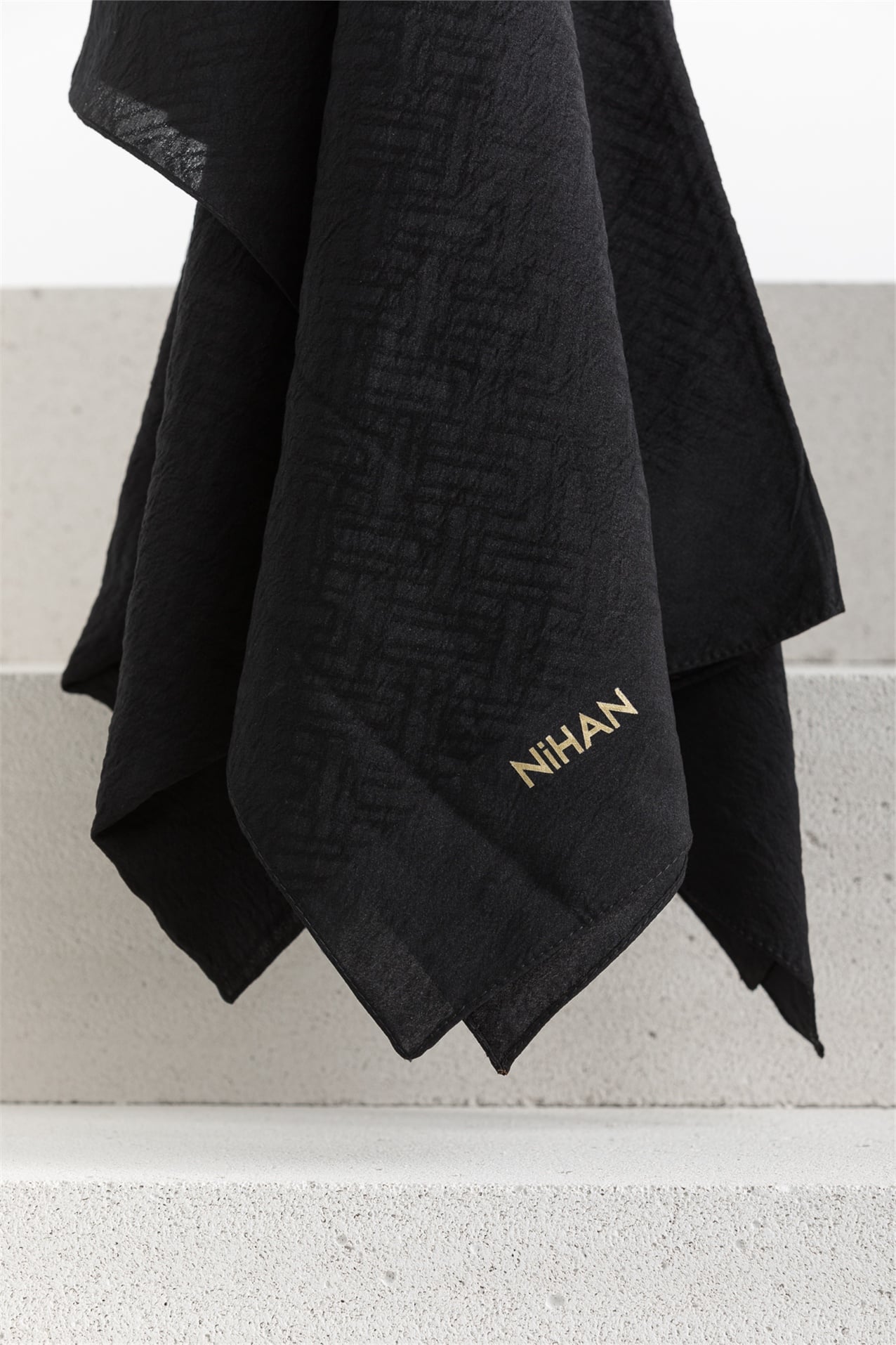 NİHAN Stil Şal Nihan Multi Şal  Siyah_modest