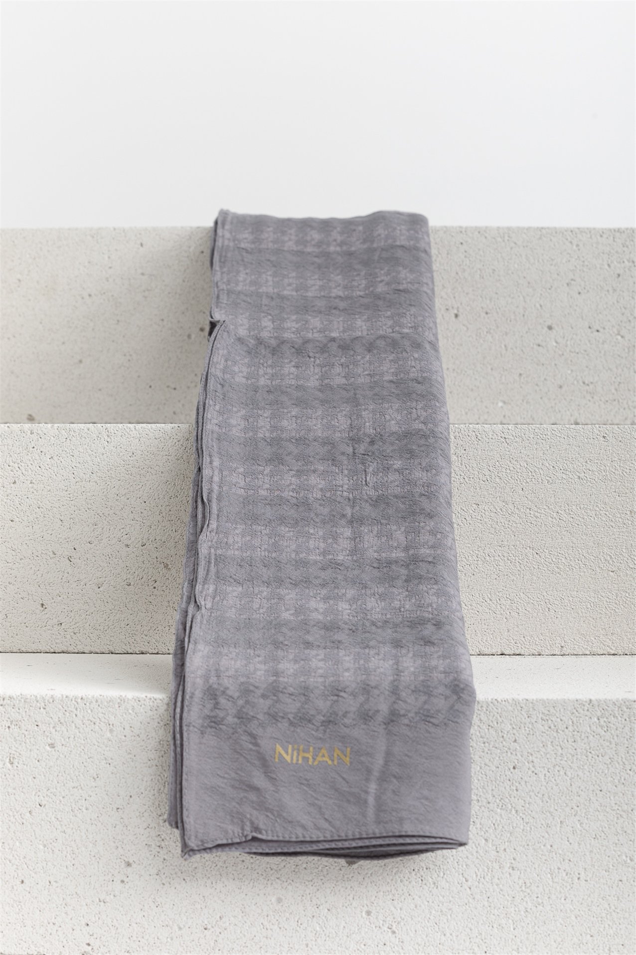 NİHAN Stil Şal Nihan Naturel Şal  Füme_modest
