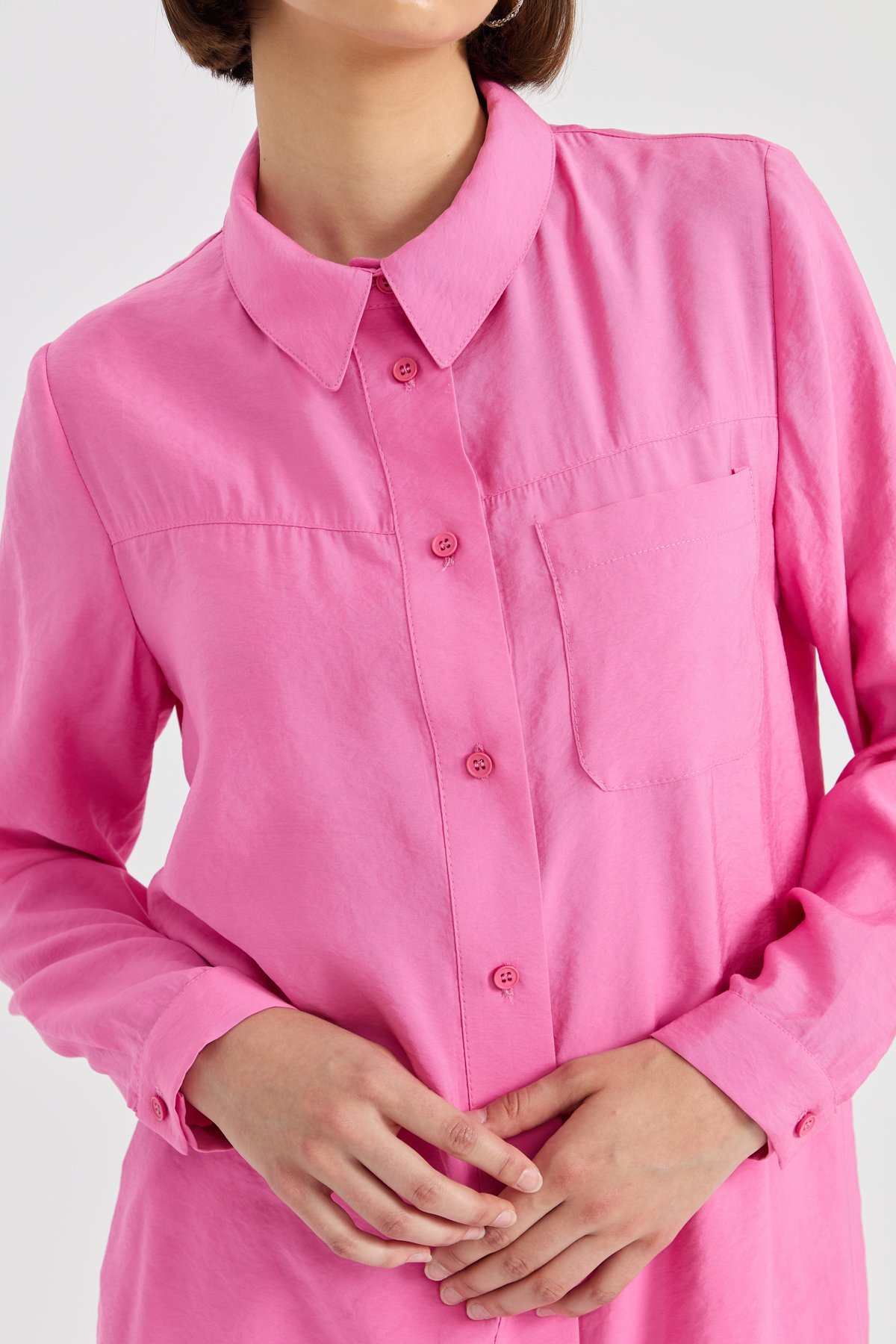 NİHAN Takım Nihan Pantolon Tunik Takım  Pembe_modest