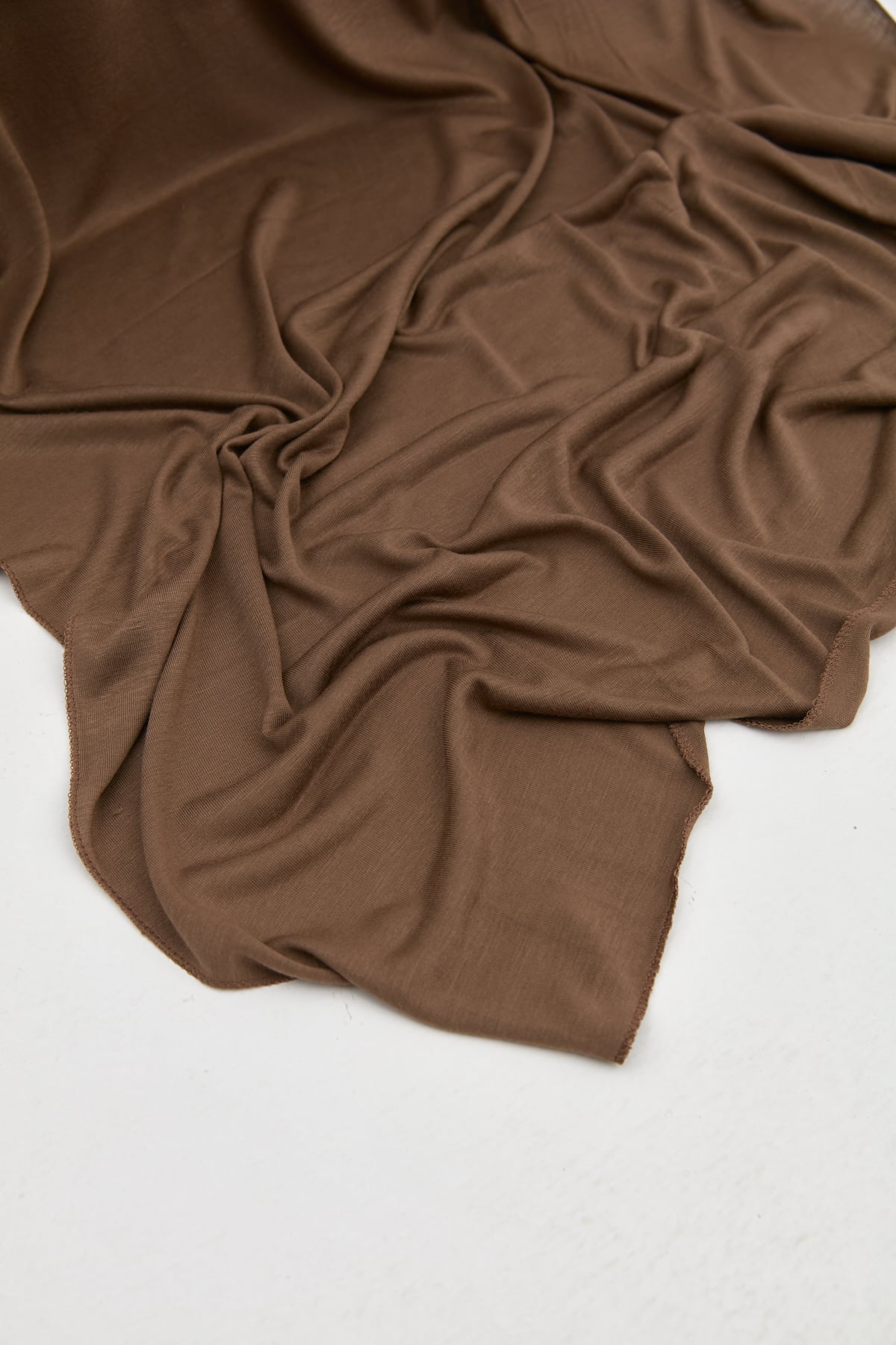 NİHAN Shawl Nihan Penye Şal  Açık Kahve_modest