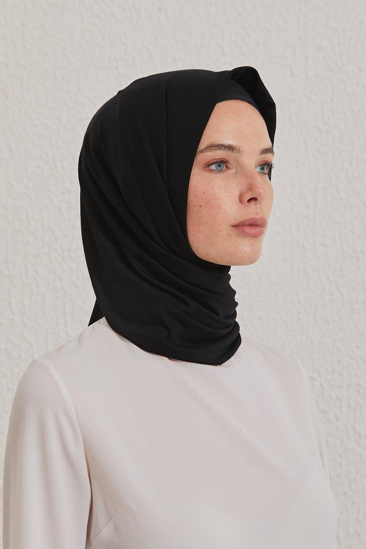 NİHAN Shawl Nihan Penye Şal  Siyah_modest