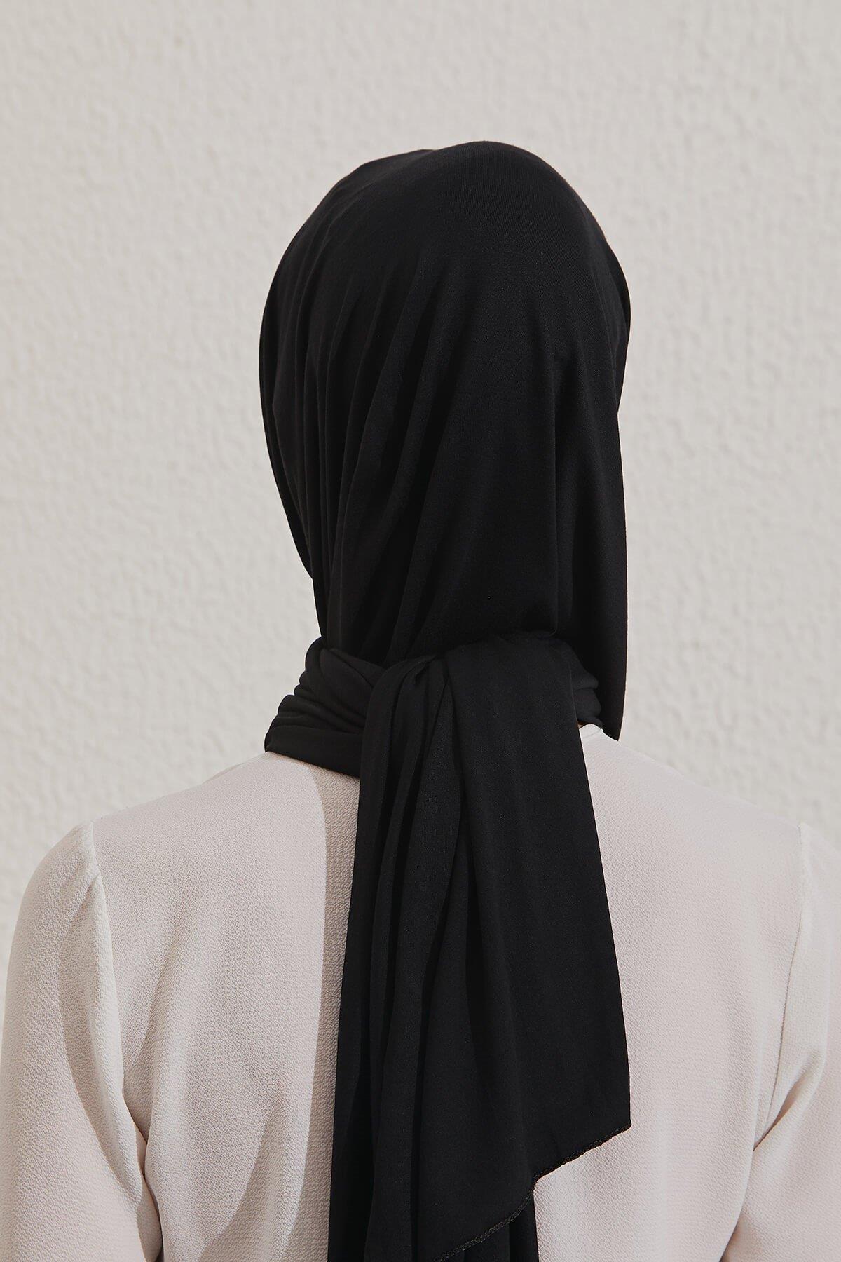 NİHAN Shawl Nihan Penye Şal  Siyah_modest