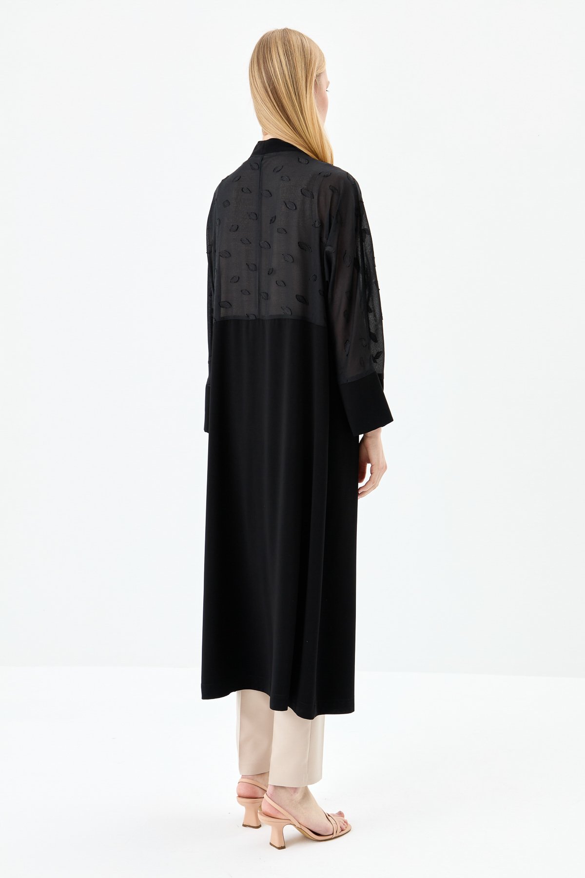 NİHAN Kimono Nihan Püsküllü Kimono  Siyah_modest