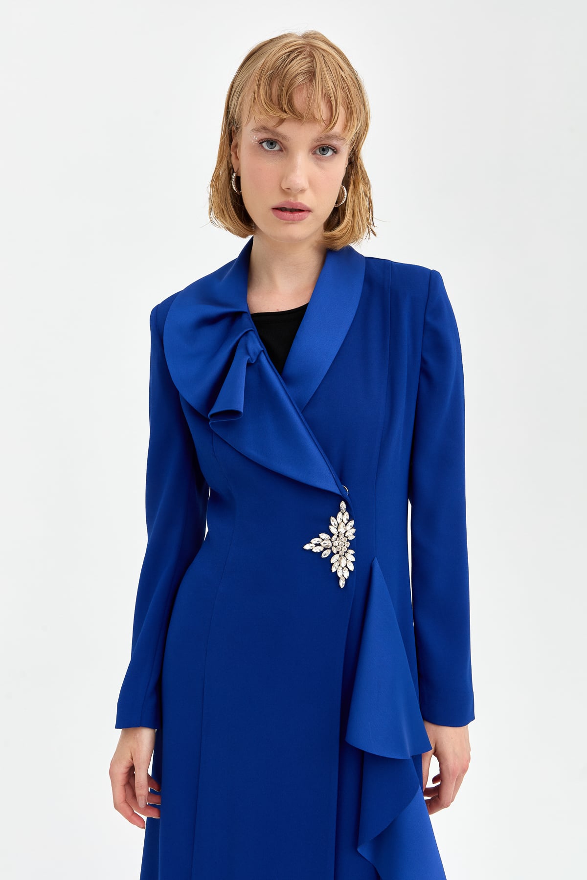 NİHAN Suits Nihan Şık Kaftan Pantolon Takım  Saks_modest