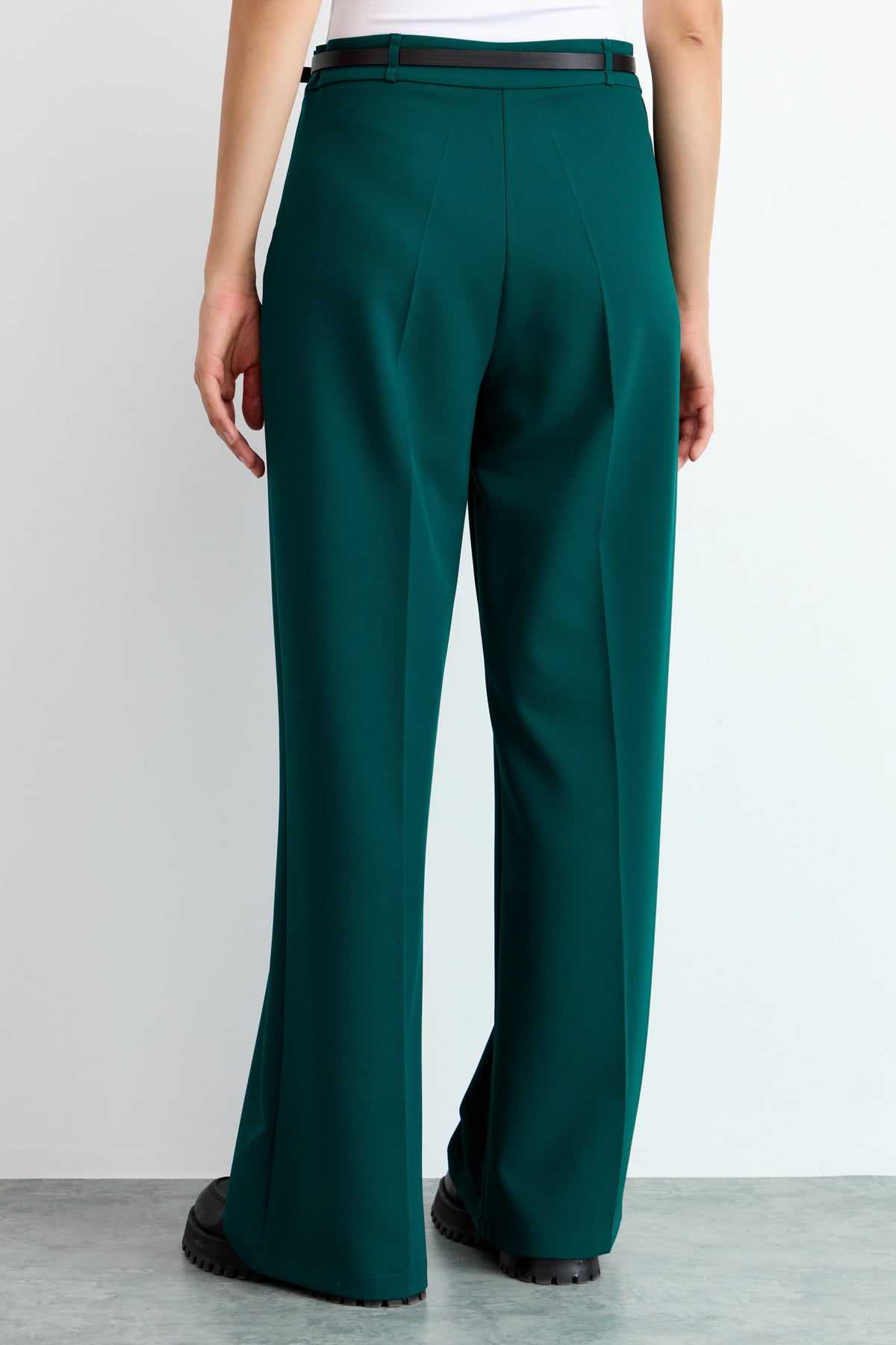 NİHAN Pants Nihan Ütü İzli Pantolon  Yeşil_modest