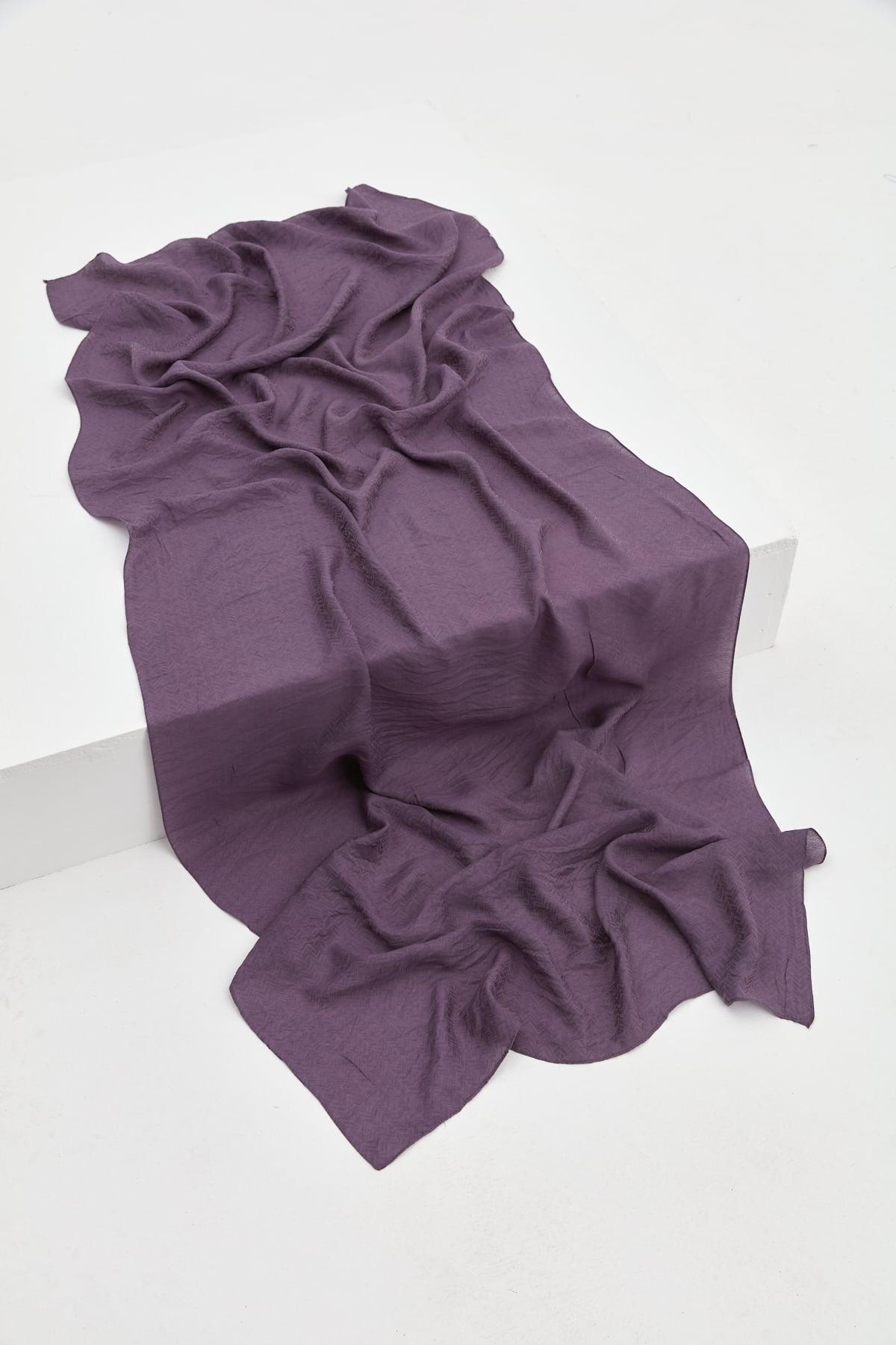 NİHAN Shawl Nihan Zigzag Desen Şal  Mor_modest