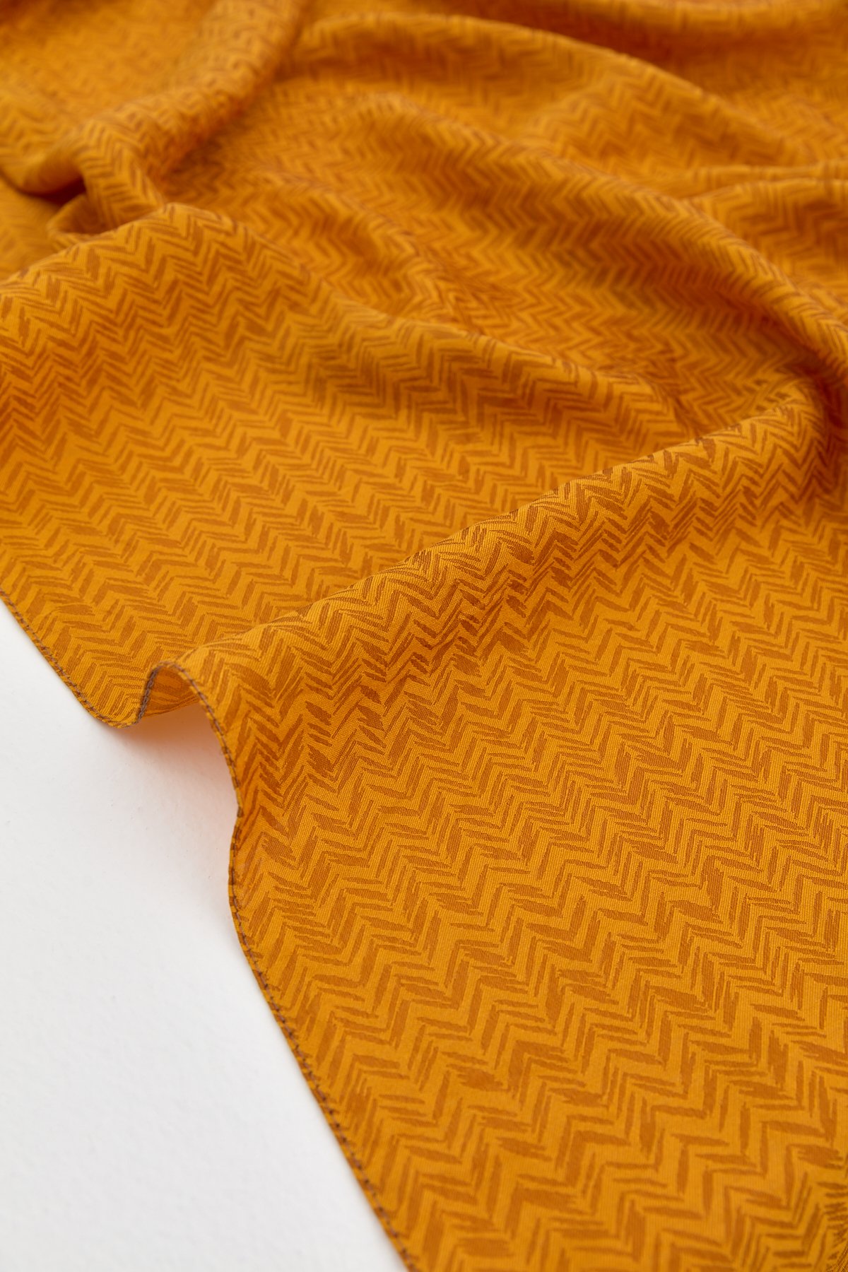 NİHAN Stil Şal Nihan Zigzag Desen Şal  Sarı_modest