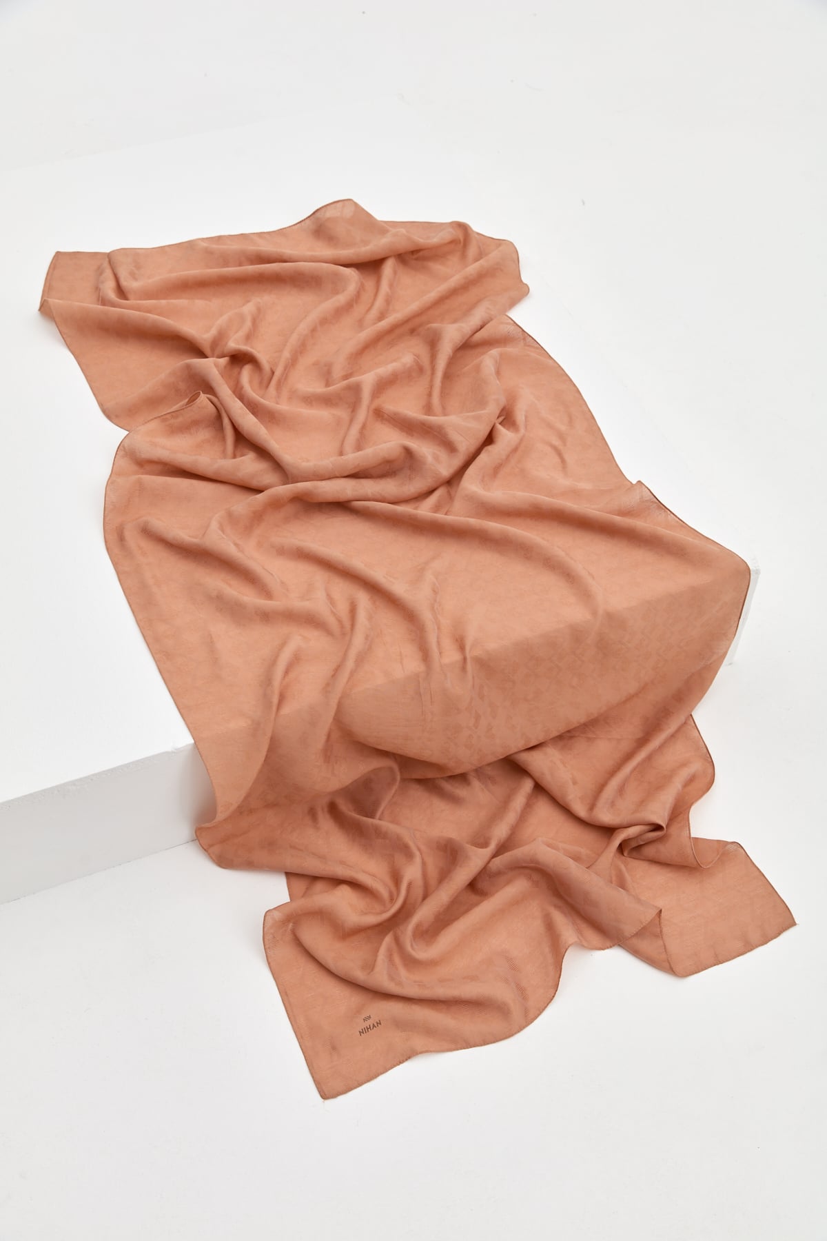 NİHAN Stil Şal Nihan Zigzag Desen Stil Şal  Kiremit_modest