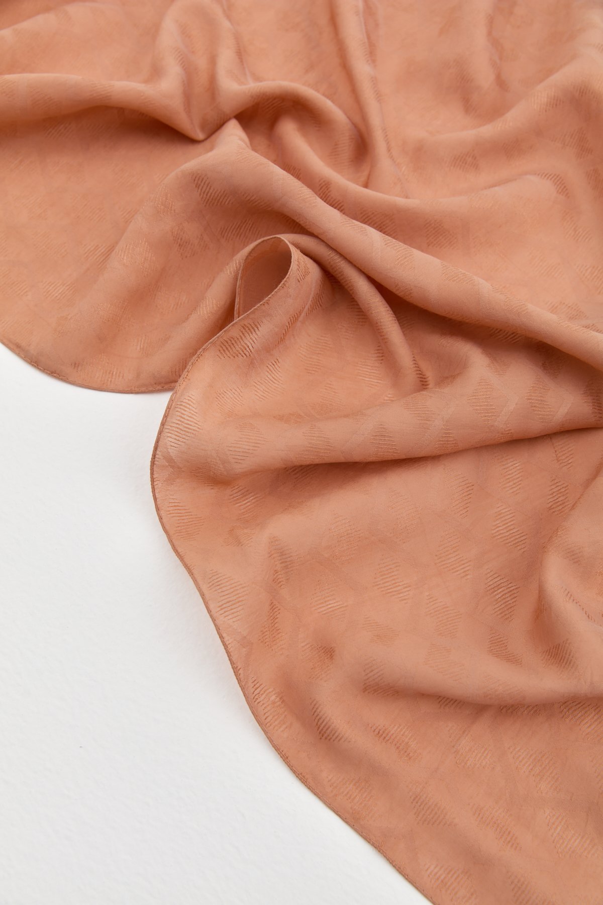 NİHAN Stil Şal Nihan Zigzag Desen Stil Şal  Kiremit_modest