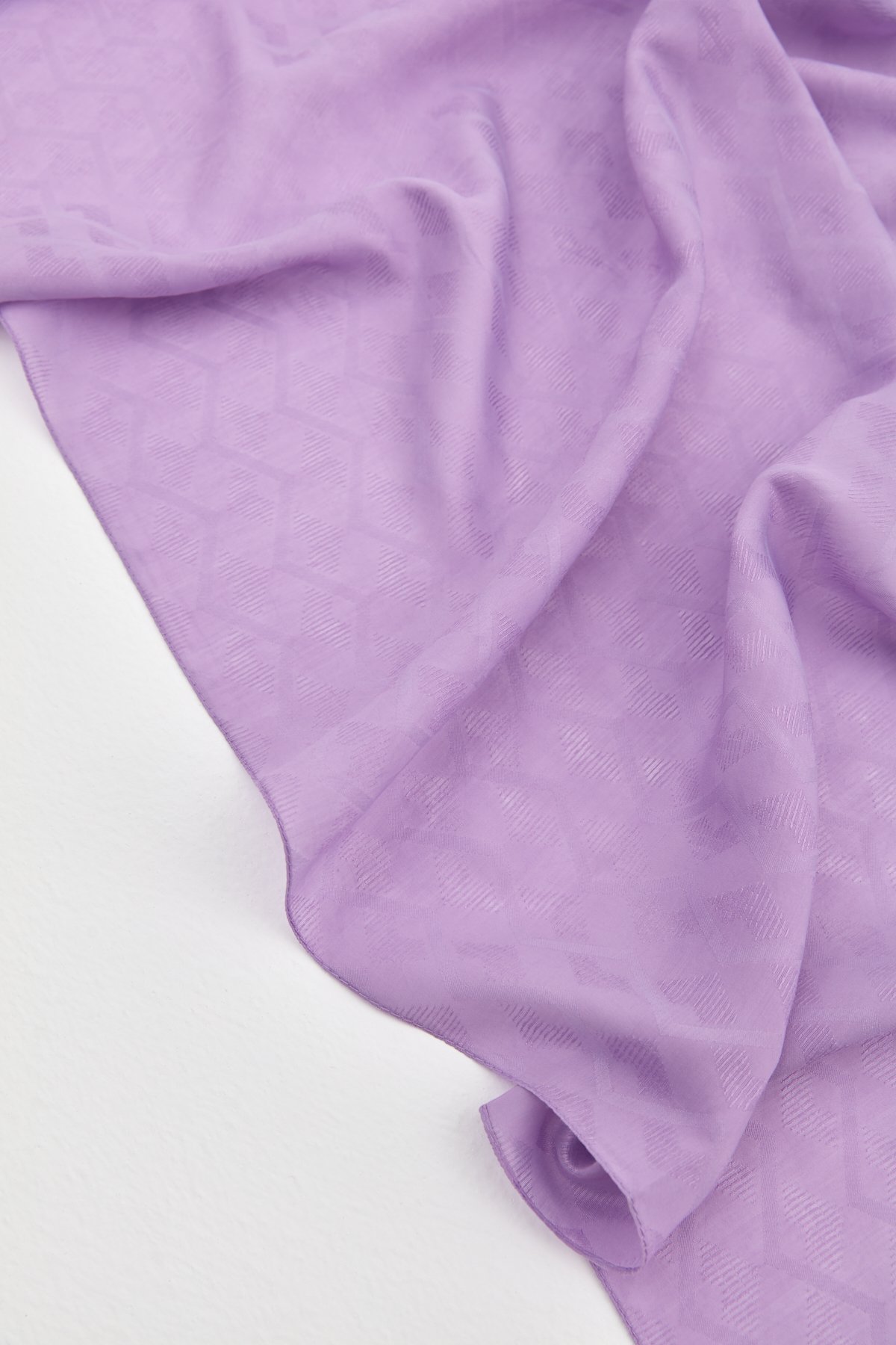 NİHAN Shawl Nihan Zigzag Desen Stil Şal  Lila_modest