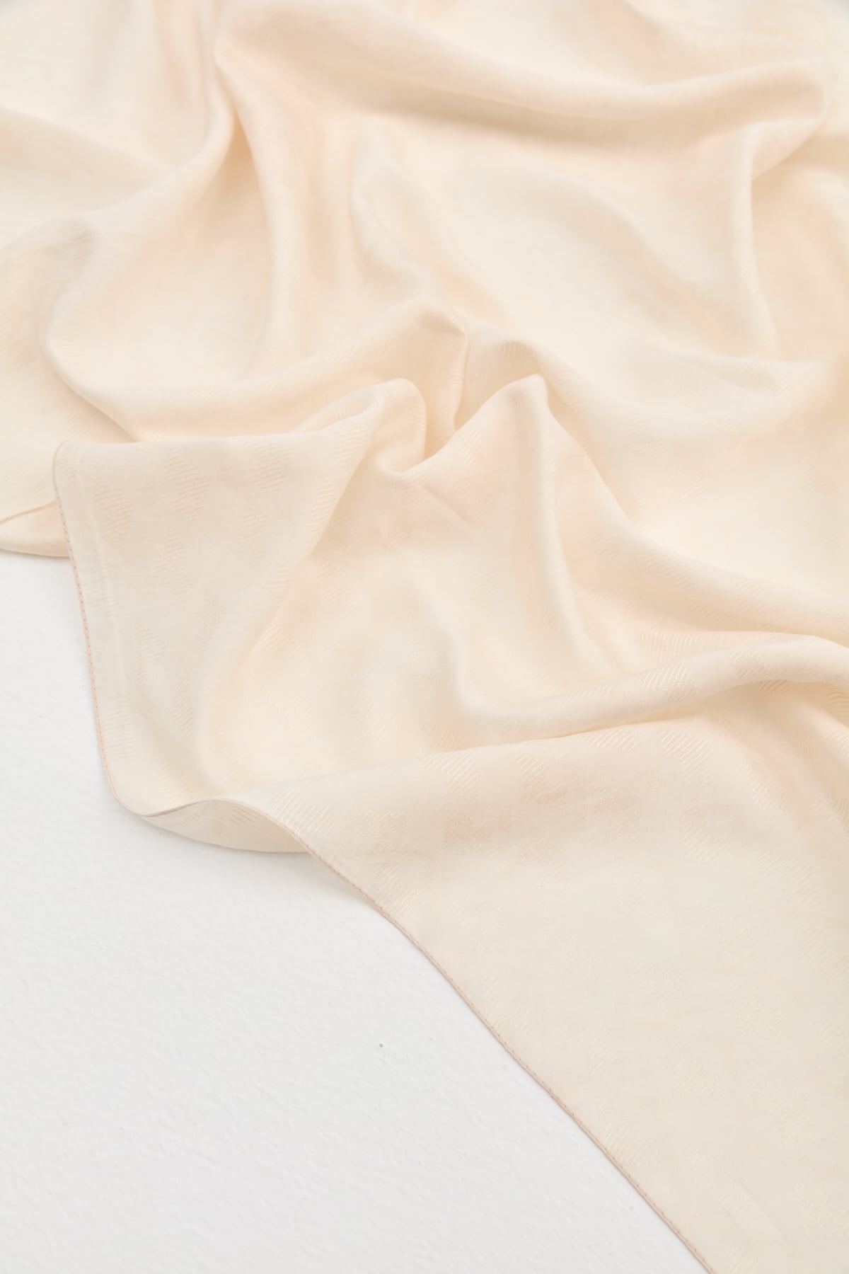 NİHAN Stil Şal Nihan Zigzag Desen Stil Şal  Pudra_modest